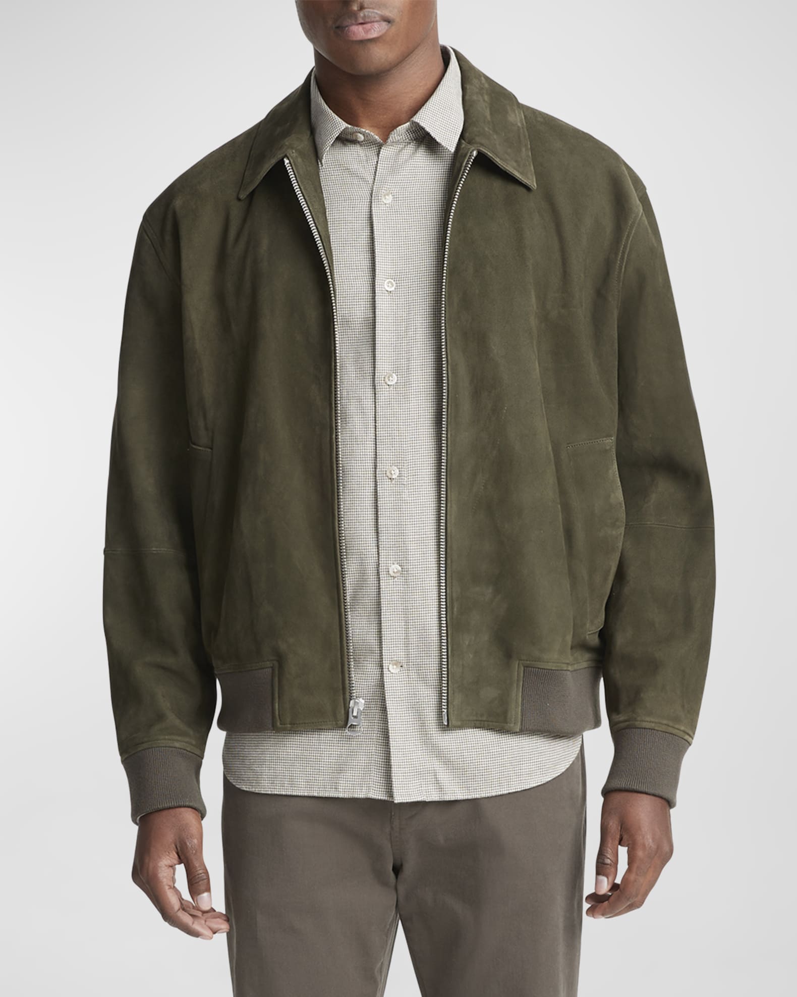 theory luxe / goat suede coat-