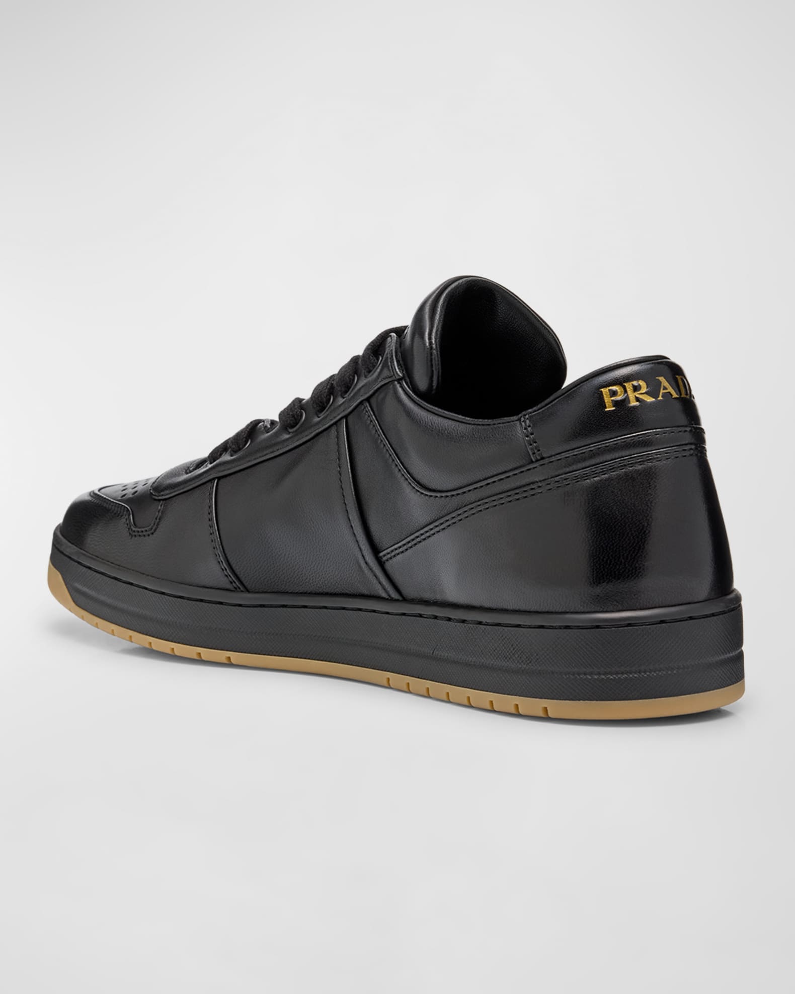 Prada Men s Downtown Napa Leather Low Top Sneakers Neiman Marcus