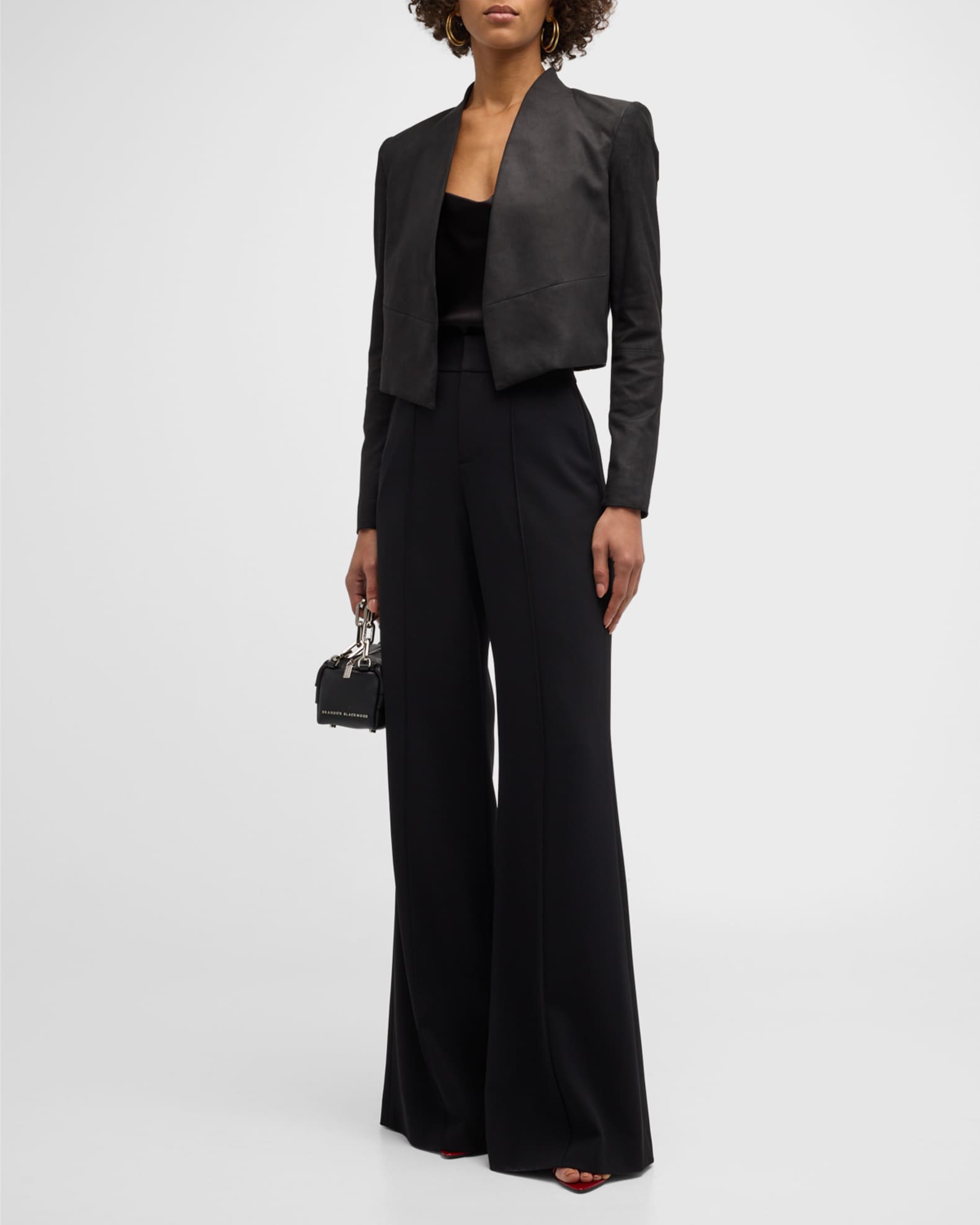 New Harvey Suede Open-Front Jacket 1