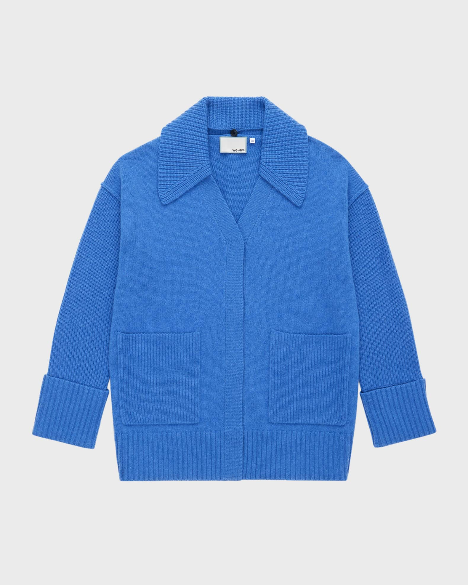 STUDIO TOMBOY cable-knit zip-up cardigan - Blue