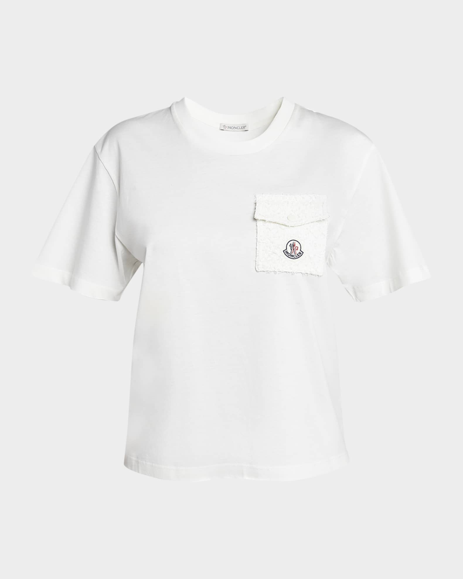 Moncler Short-Sleeve Logo Pocket T-Shirt