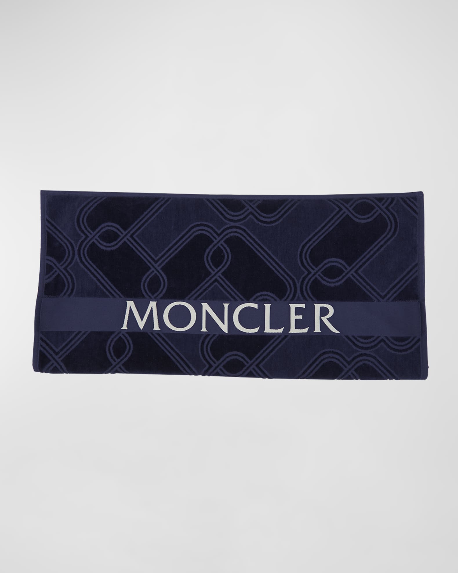 Moncler Terry Cloth Logo Beach Towel