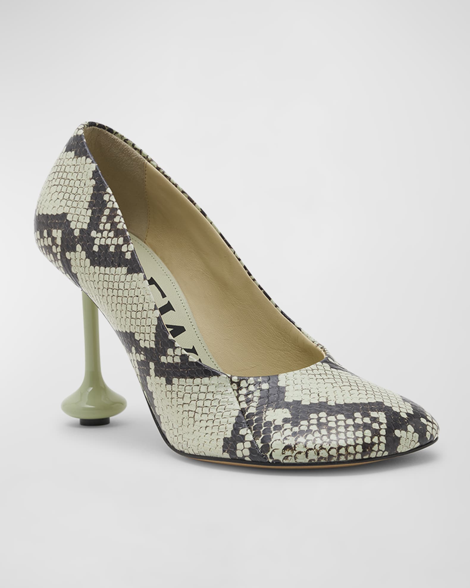 Toy Snakeskin Stiletto Pumps