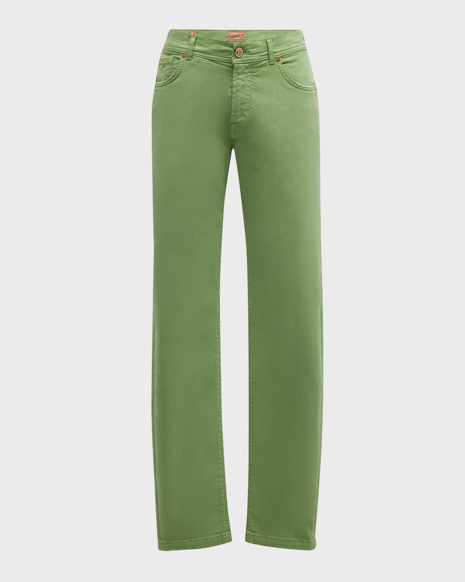 Marco Pescarolo Men's Vintage Dyed Cotton-Silk Denim Pants