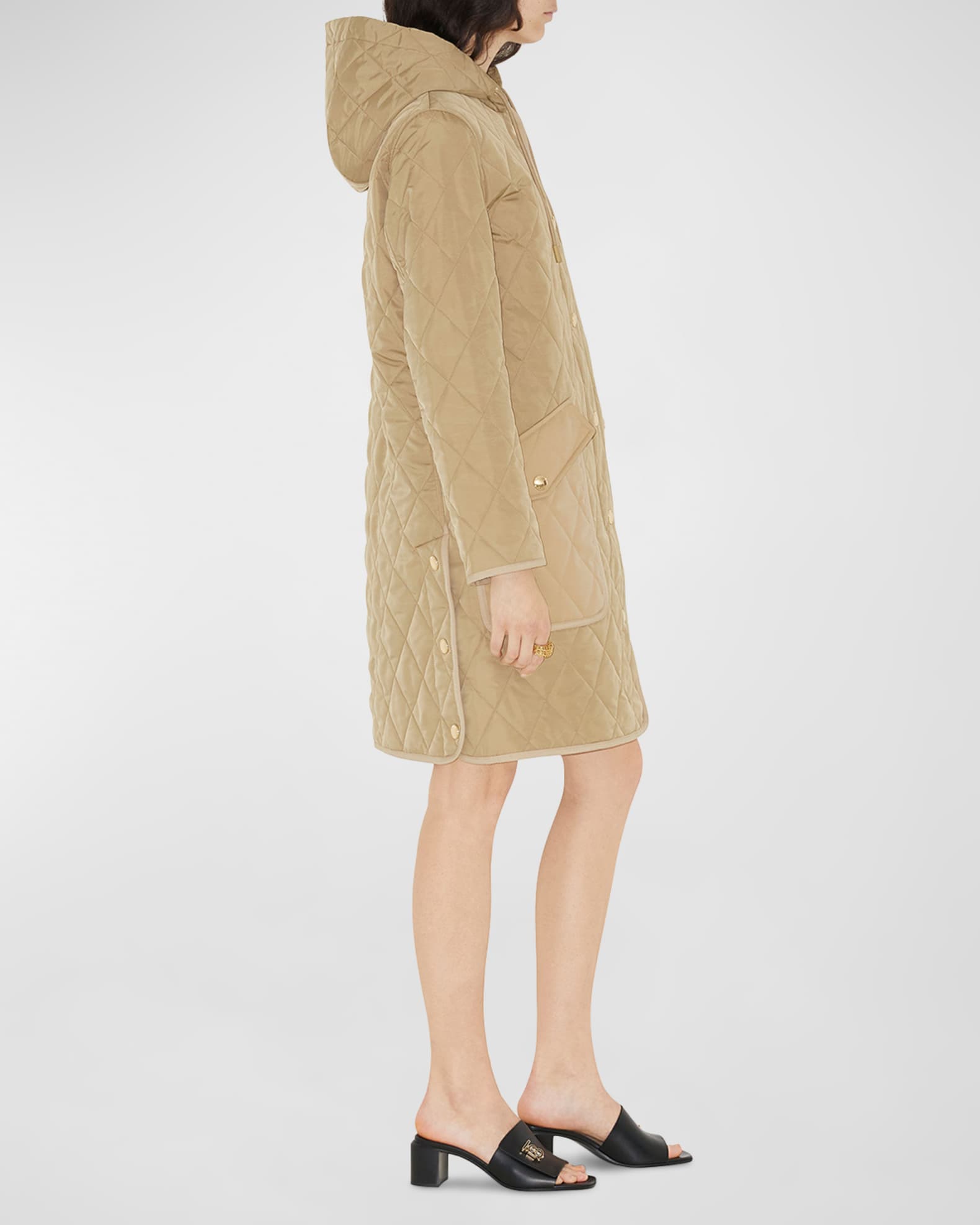 Roxby Quilted Hooded Coat