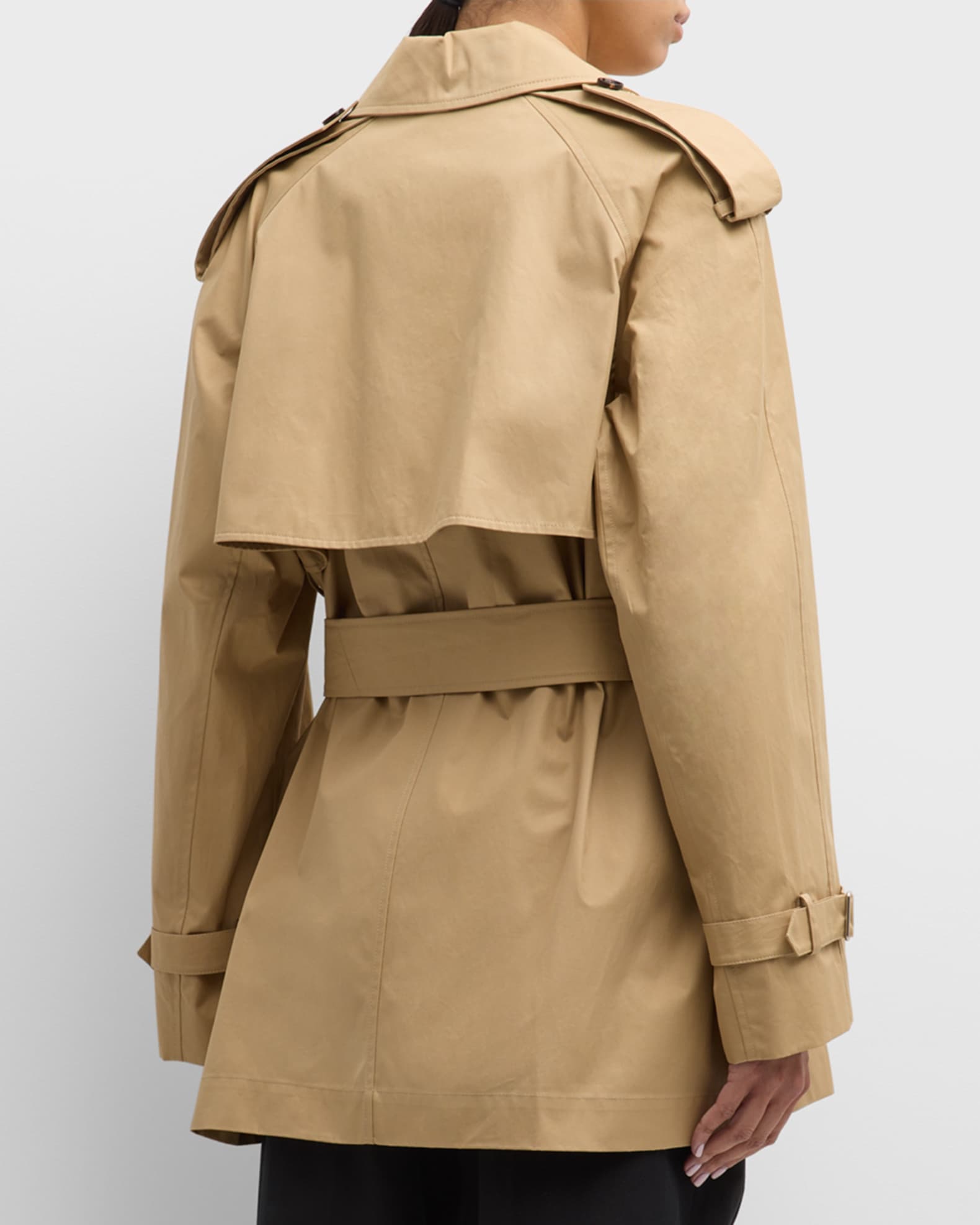 Belted Oversized Double Breasted Trench Coat