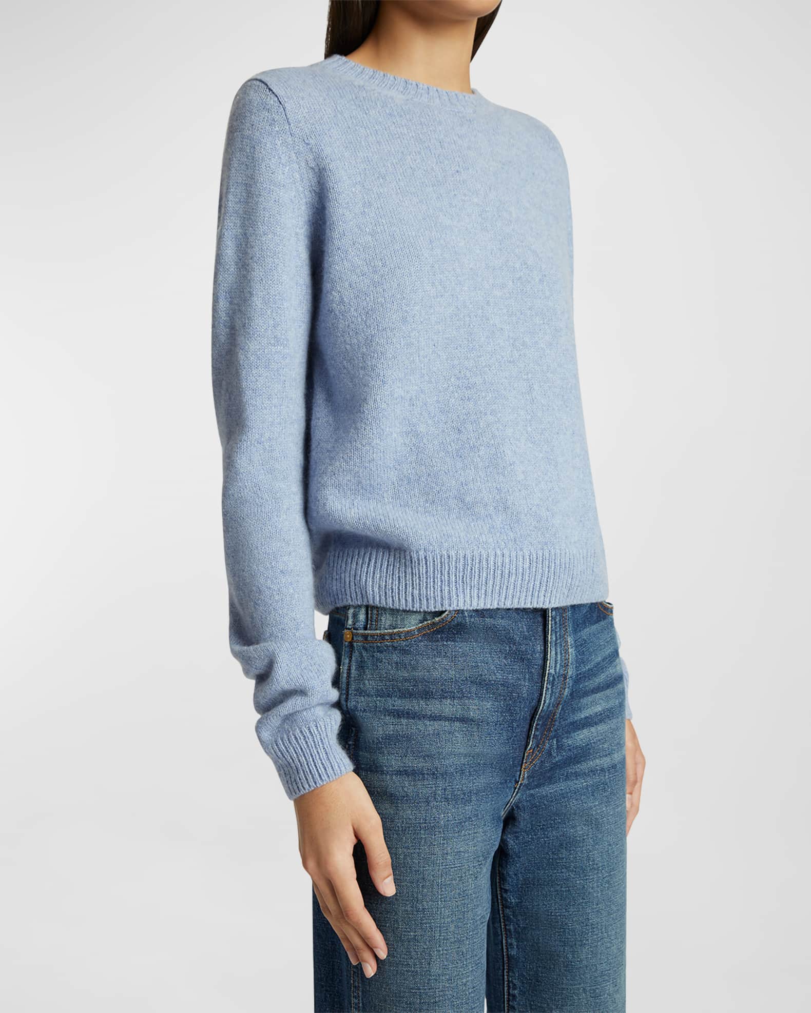 Khaite Diletta Cashmere Crewneck Sweater | Neiman Marcus
