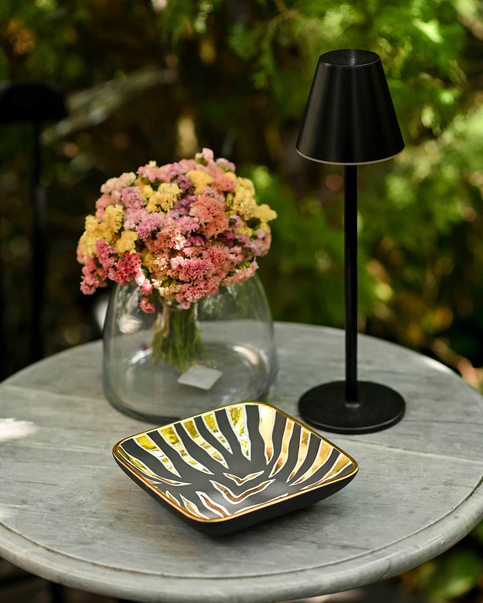 Tiger Striped Square Tray, 6.5"  1