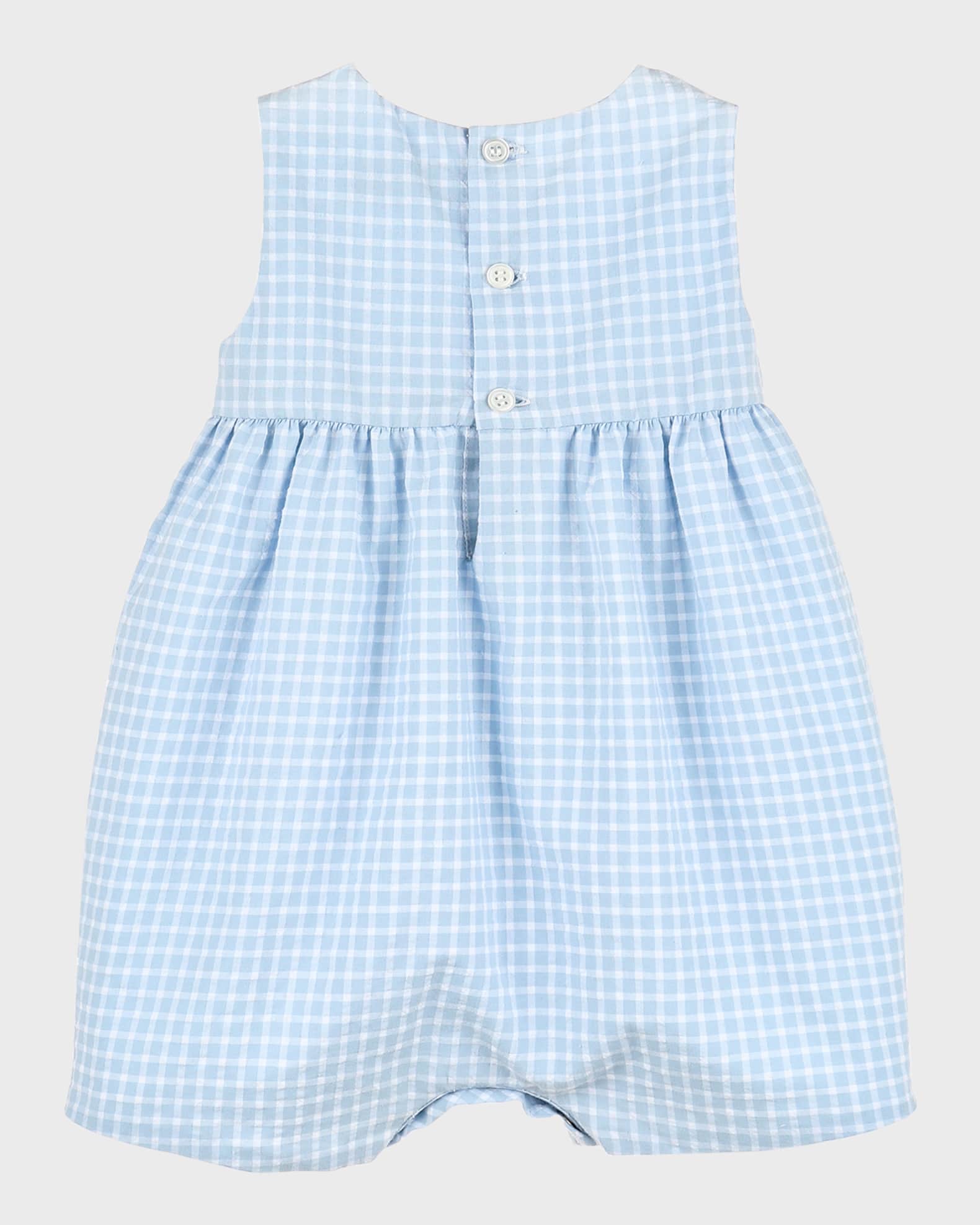Blue Stripe Romper by Luli & Me