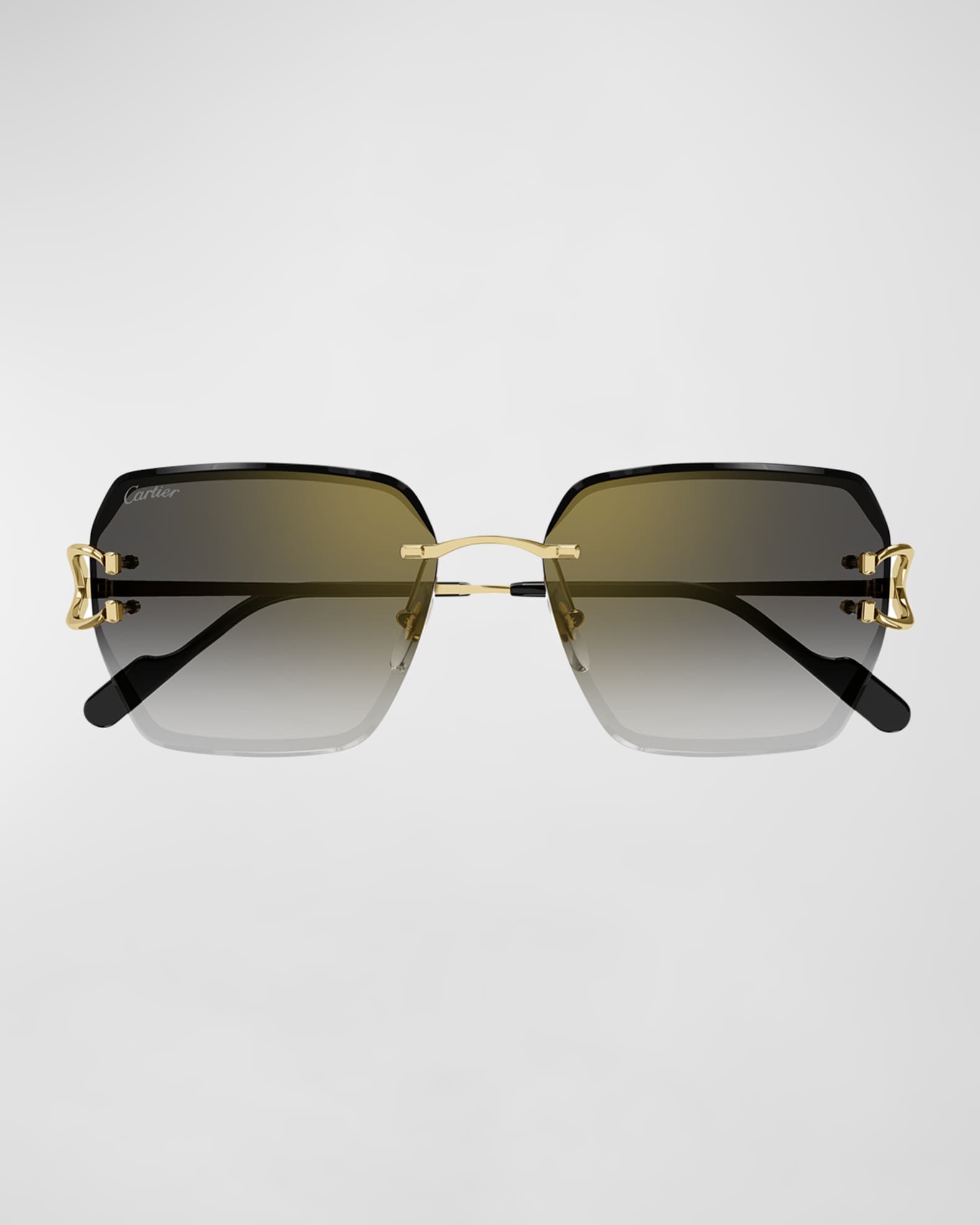 Rimless Metal Butterfly Sunglasses  0