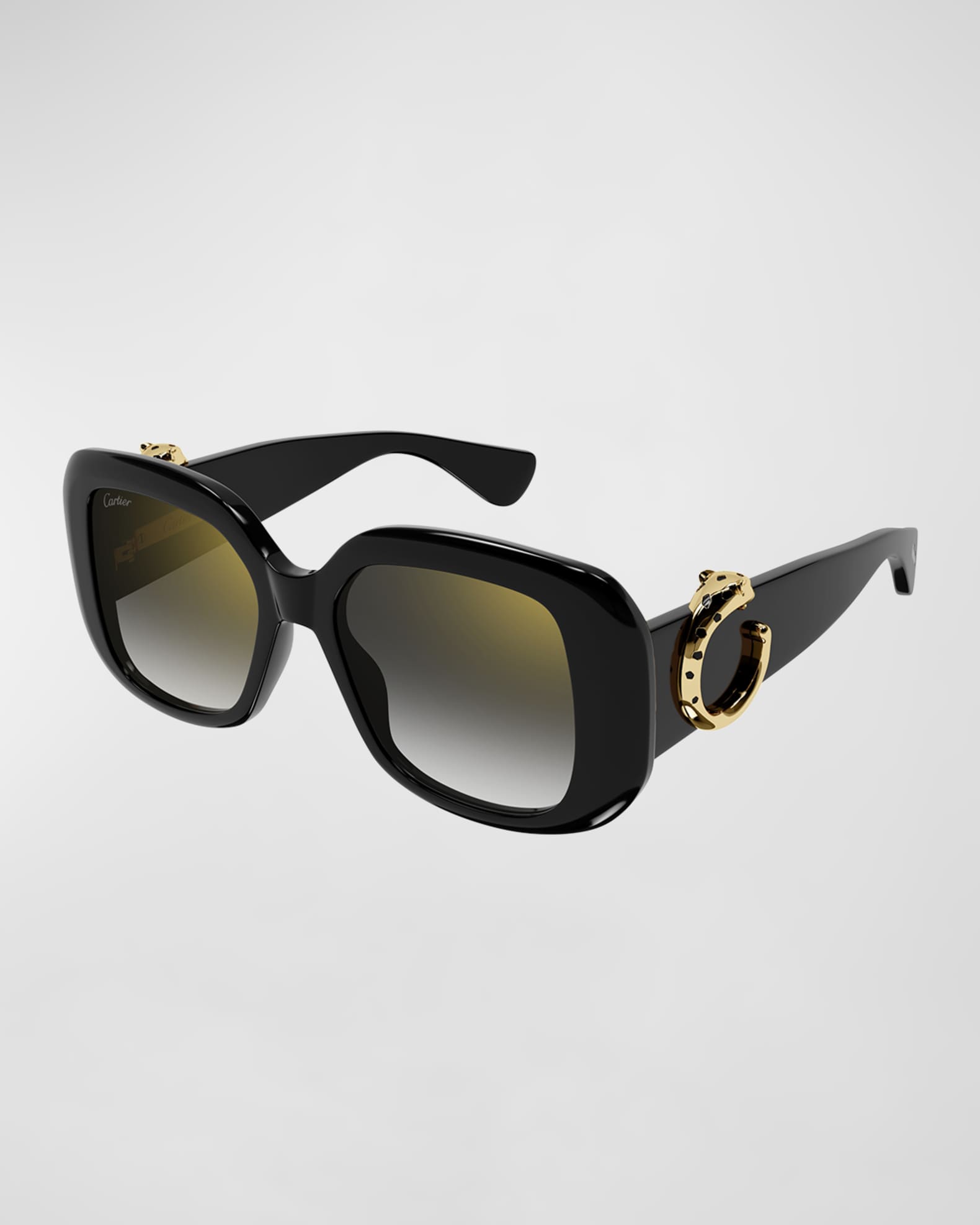 【関税込み】Cartier ブラック Signature C キャットアイメガネ Cartier: ブラック Signature C キャットアイメガネ | SSENSE 日本