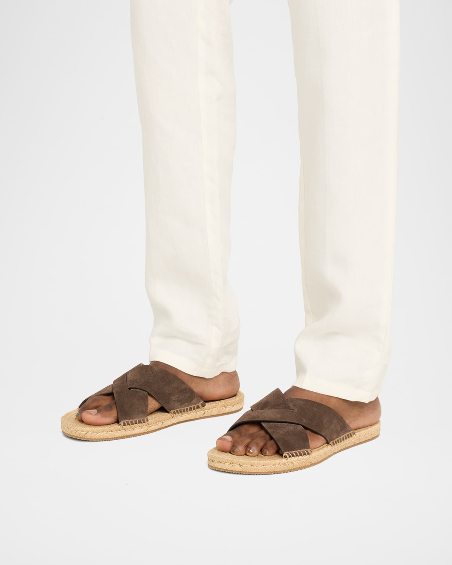 Men's Panarea Suede Espadrille Sandals 1