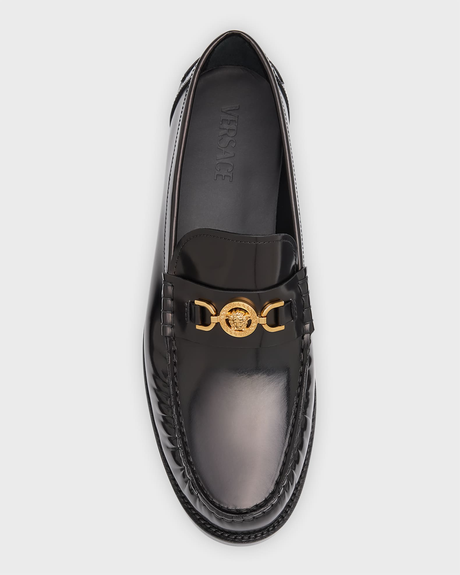 Versace Men's Medusa '95 Leather Penny Loafers | Neiman Marcus