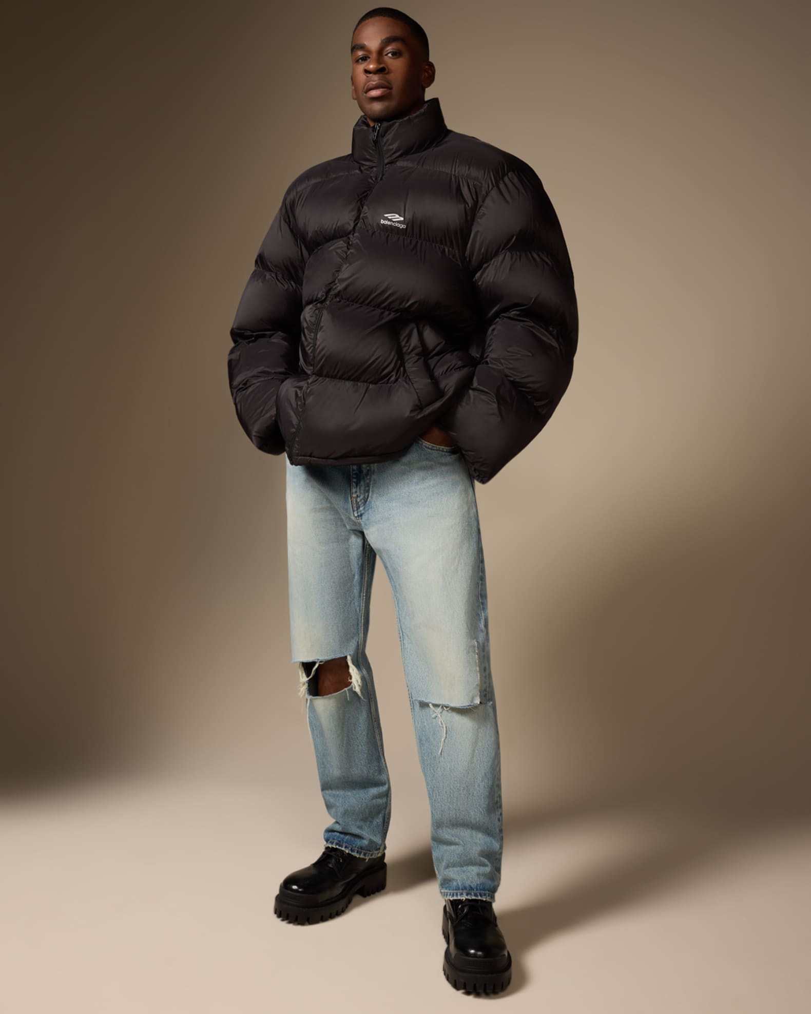 Ski puffer top