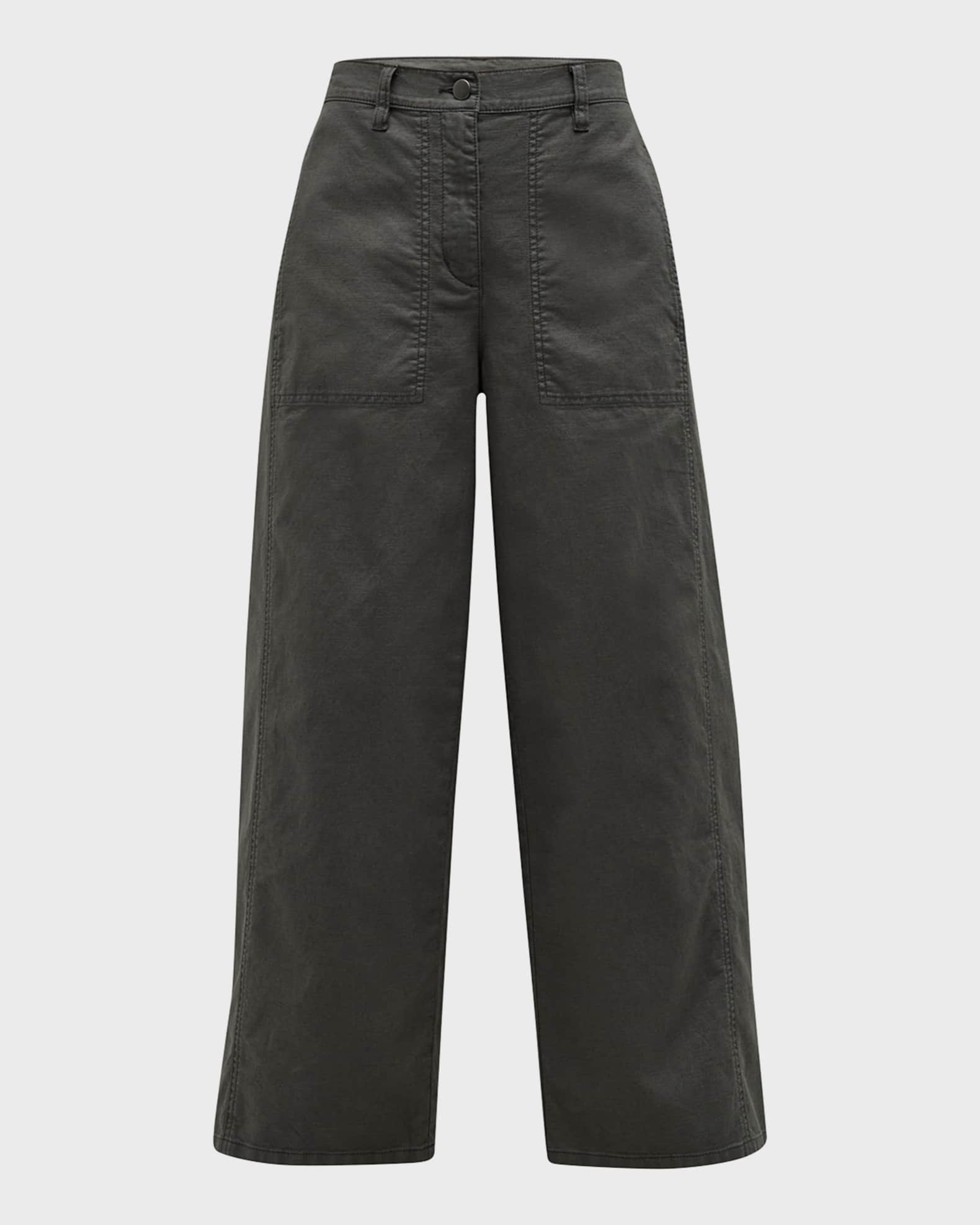 Hemp Wide Leg Pants in Natural Beige main image 1
