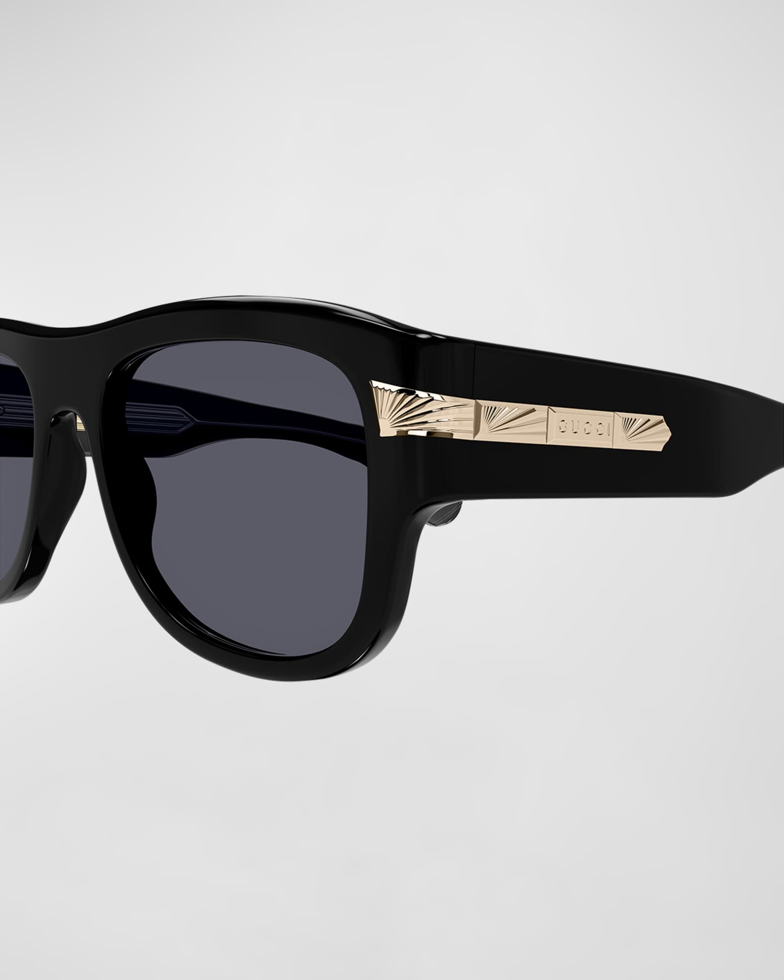 Men's Plastic Rectangle Sunglasses 1