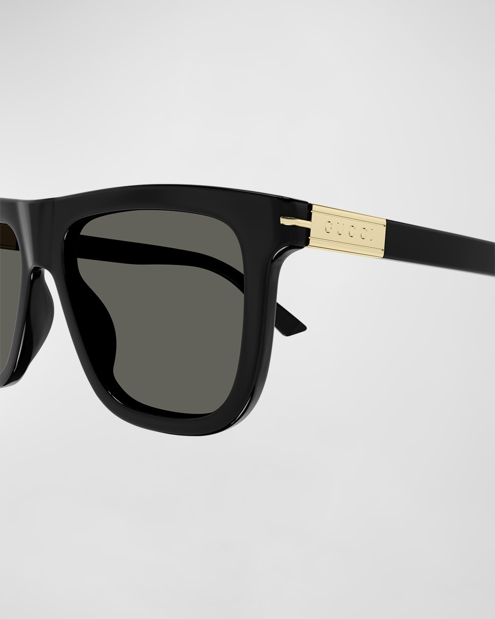 Men's GG1502SM Acetate Rectangle Sunglasses 1