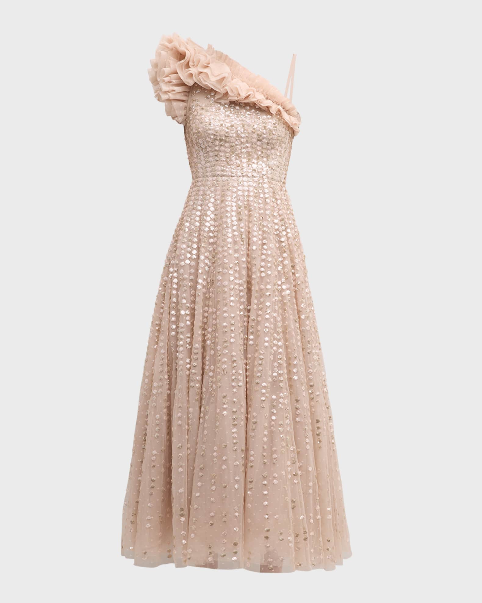 Needle and thread deconstructed sequin gown shop