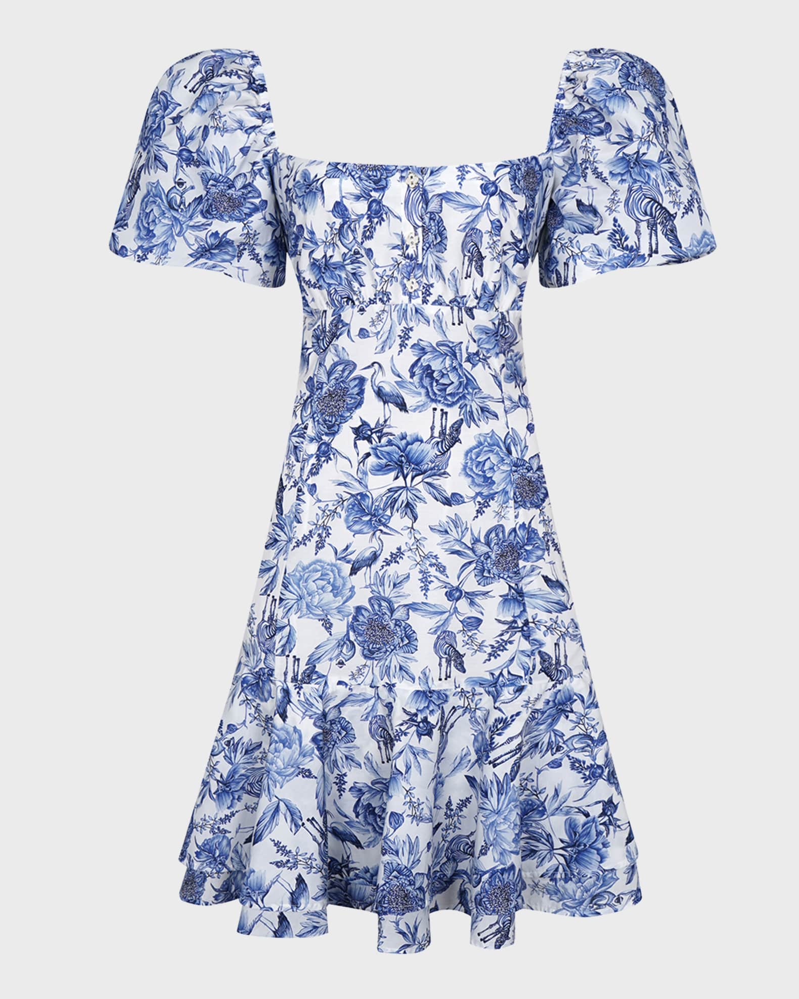 Azalea Scarlet Puff-Sleeve Mini Dress 0