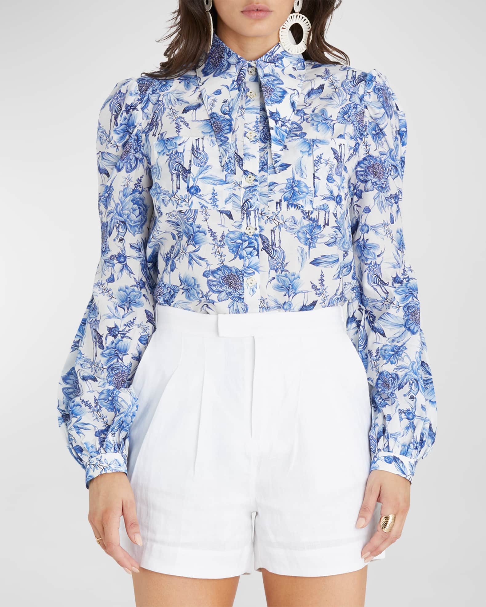 Aqua blue blouse online