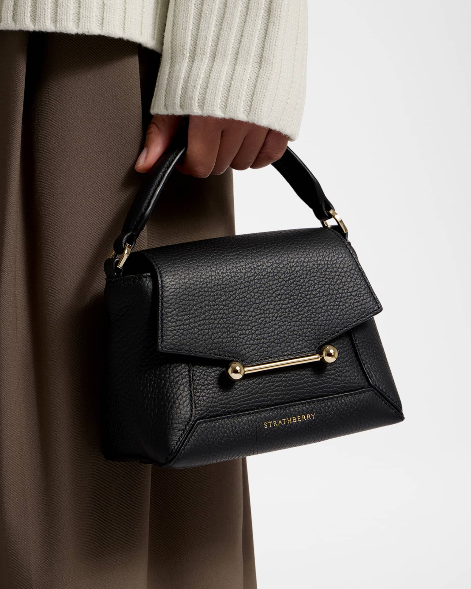 Mosaic Nano Leather Top-Handle Bag 1