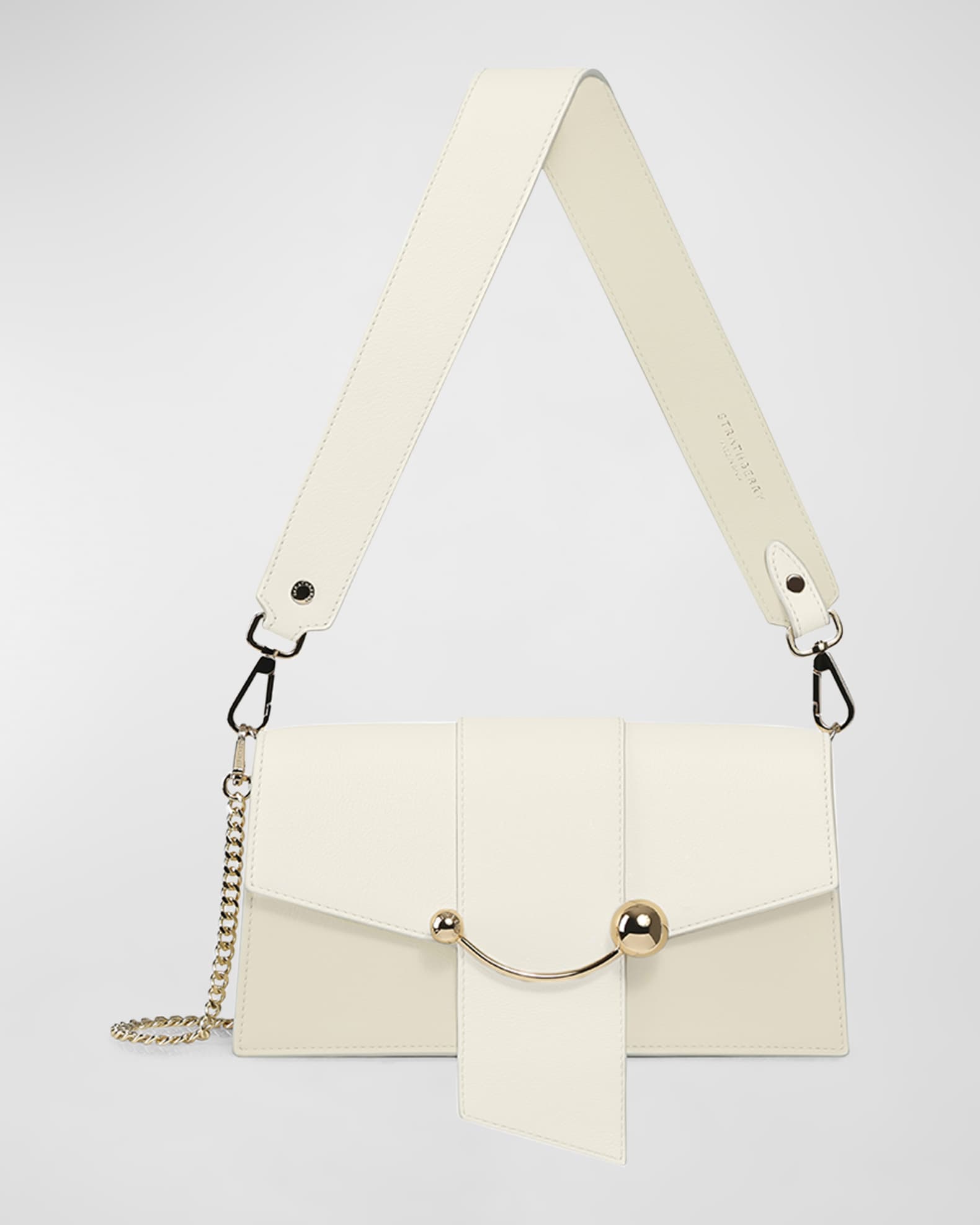 Strathberry crescent leather shop shoulder bag