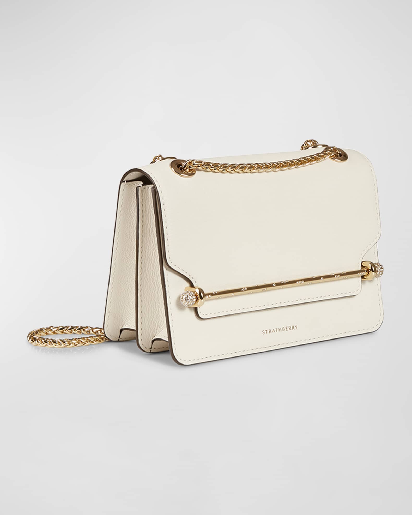 STRATHBERRY Mini East West Crystal Bar Shoulder Bag Neiman Marcus