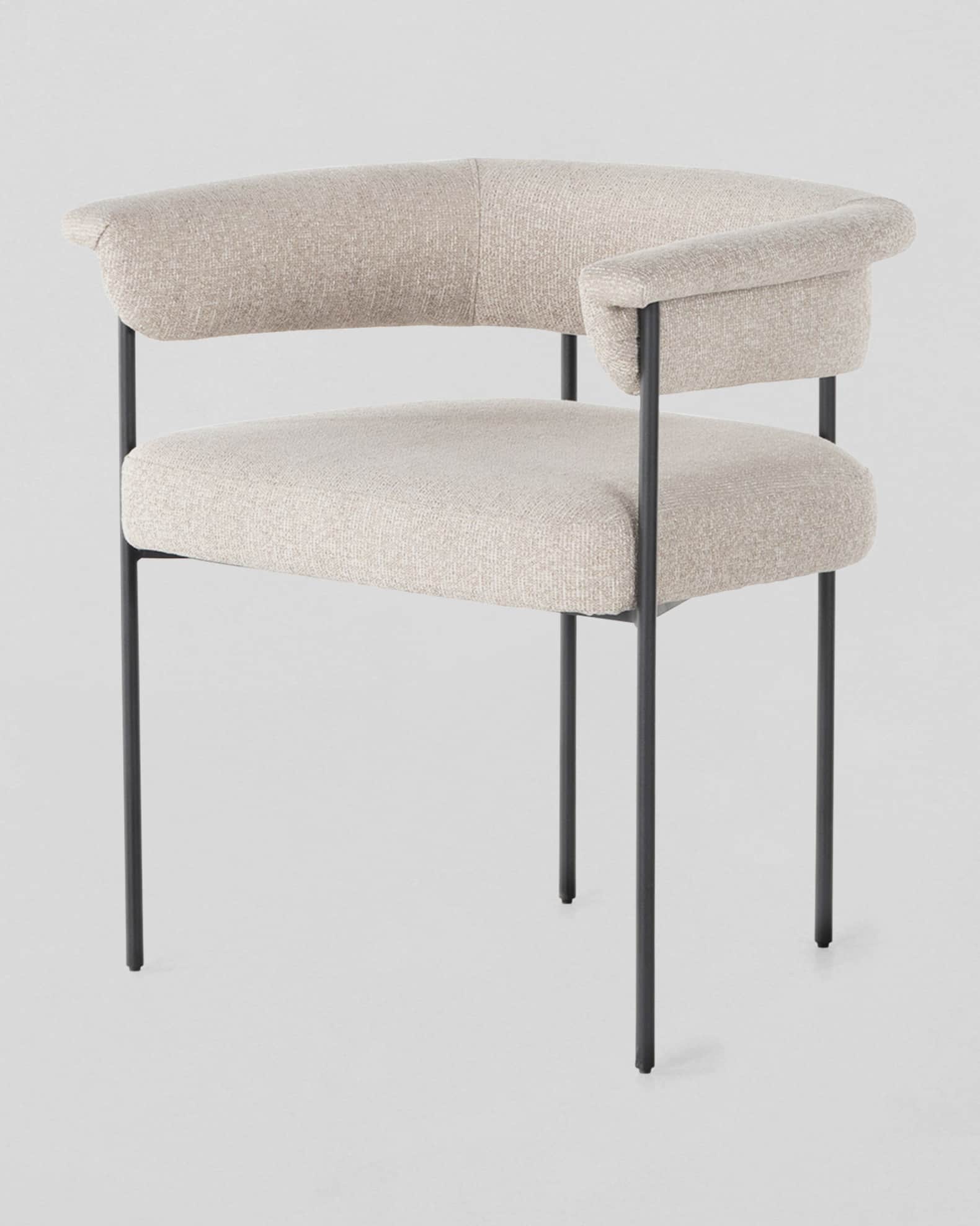 Carrie Curved Back Arm Chair 0