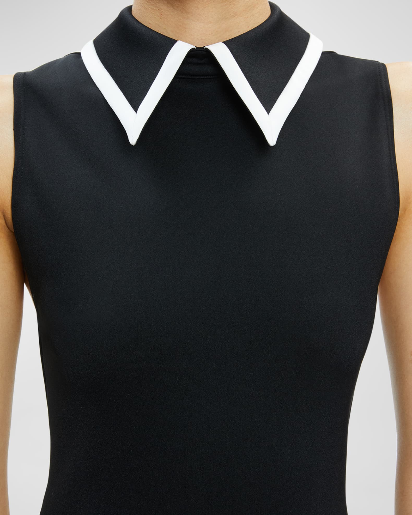 Alice + Olivia Wynell Collared Mini Dress | Neiman Marcus