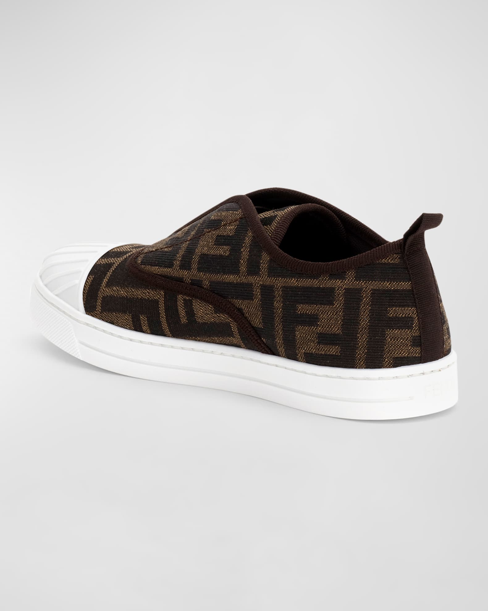 Kid's FF Logo-Print Slip-On Sneakers 1