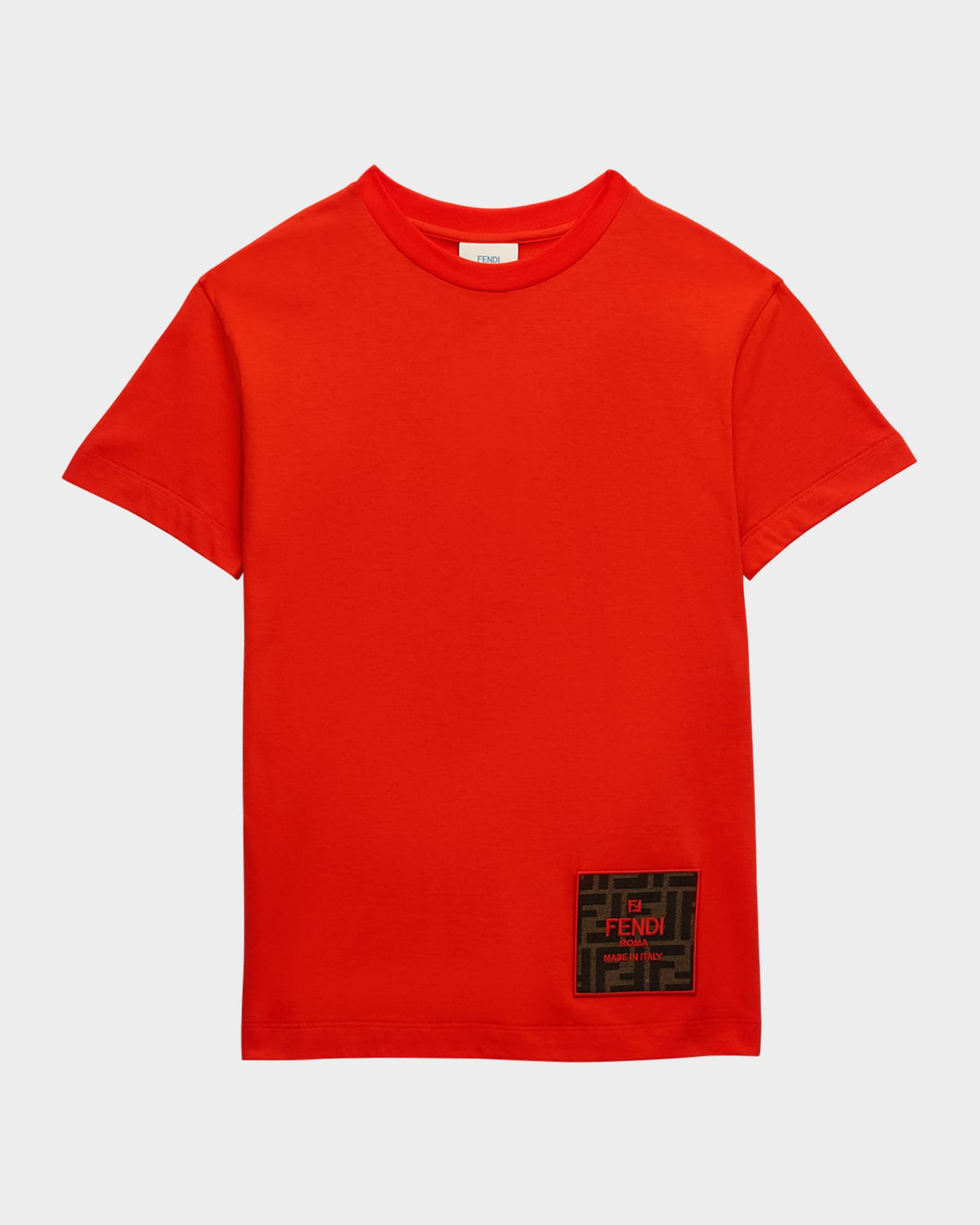 Fendi logo patch t shirt shop