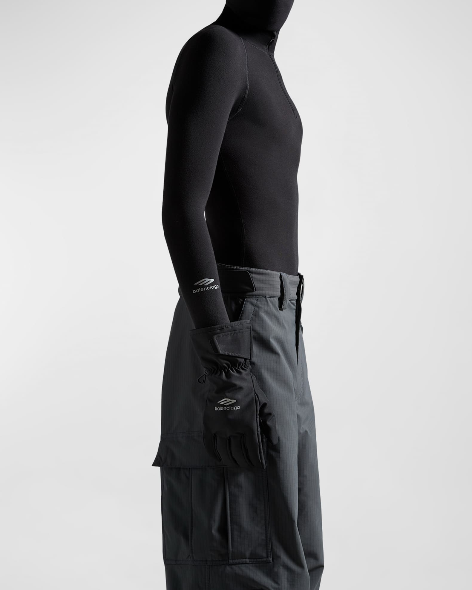 Balenciaga Men's 3B Sports Icon Ski Gloves | Neiman Marcus