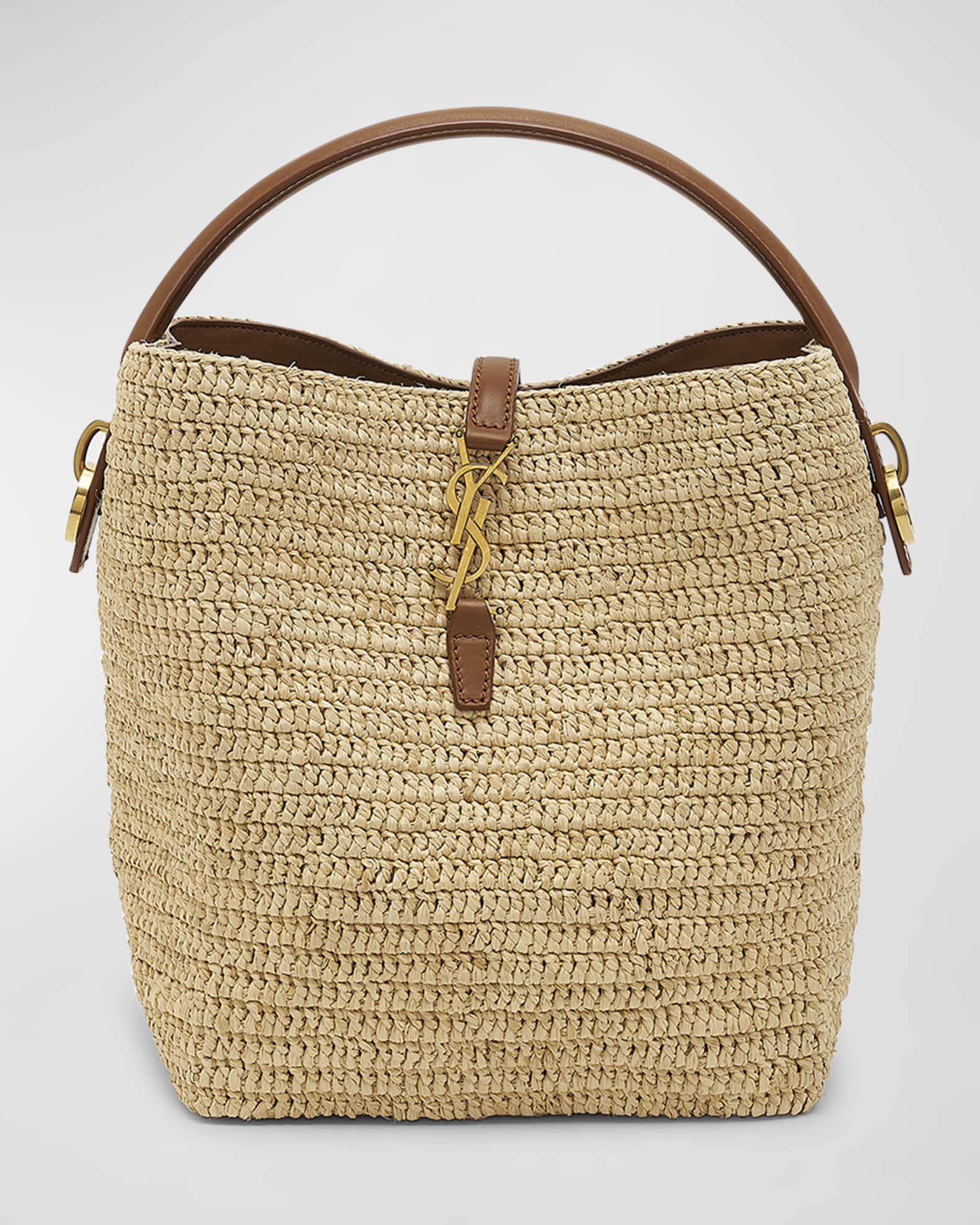Le 37 Raffia Bucket Bag 0