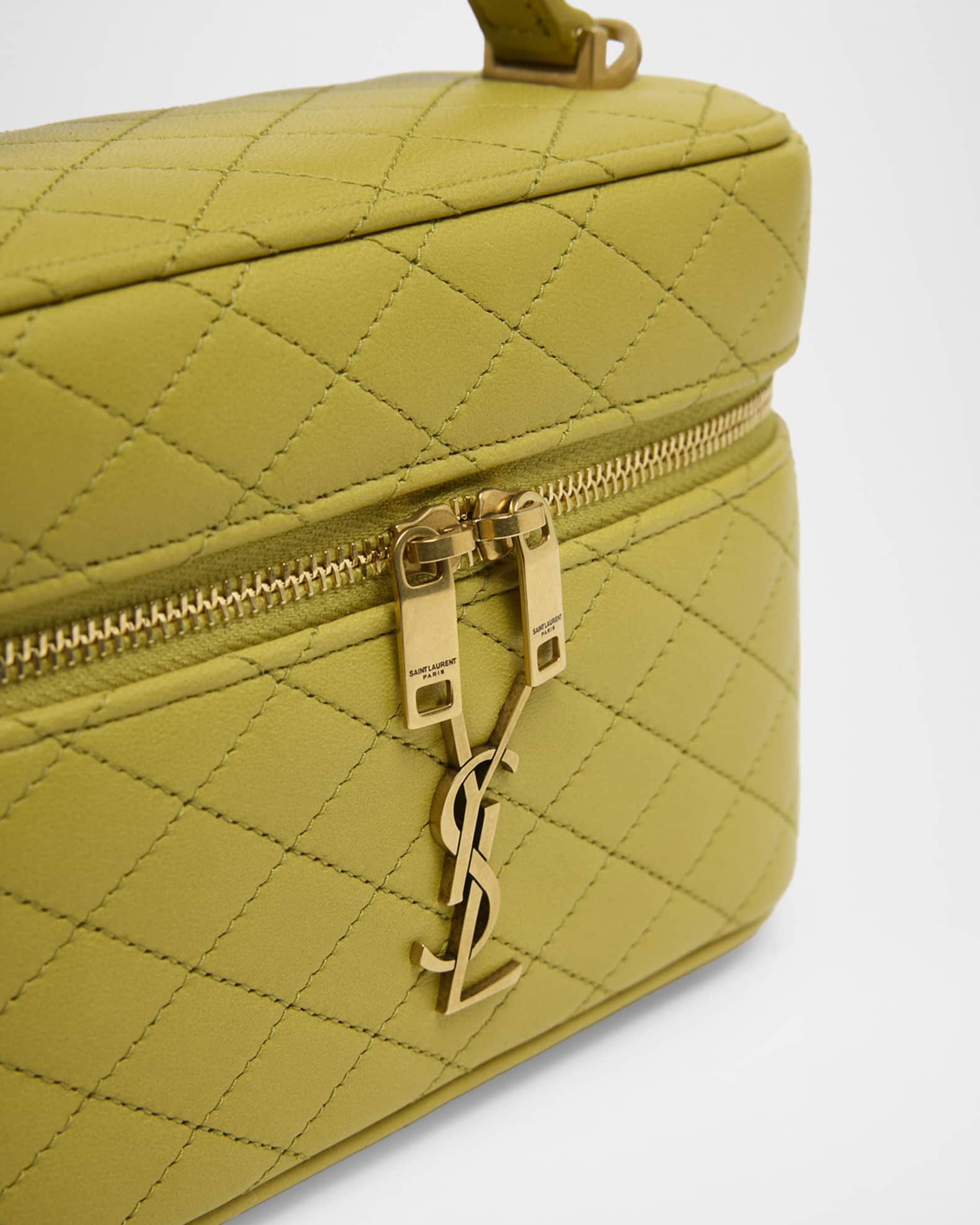Saint Laurent Gaby Vanity Quilted Leather Bag | Neiman Marcus