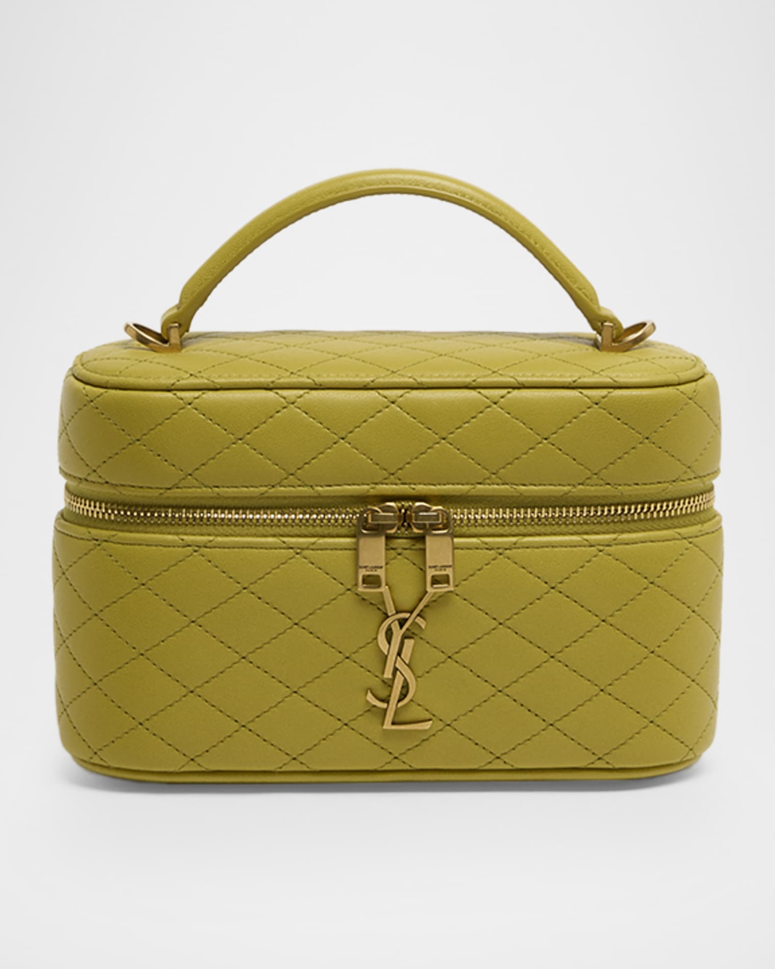 Saint Laurent Gaby Vanity Quilted Leather Bag | Neiman Marcus