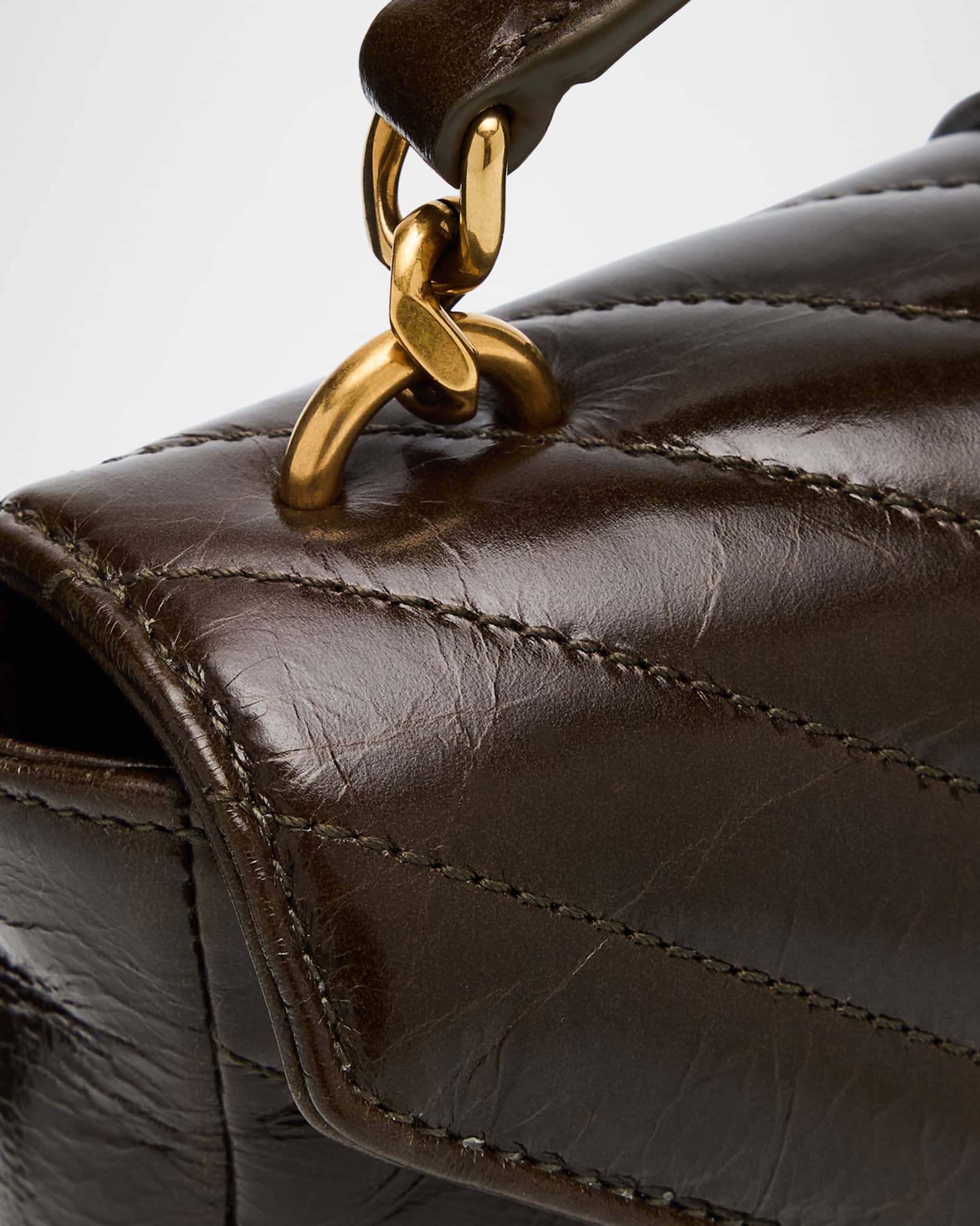 Saint Laurent College Mini YSL Quilted Crossbody Bag Saint Laurent College Mini YSL Quilted Crossbody Bag