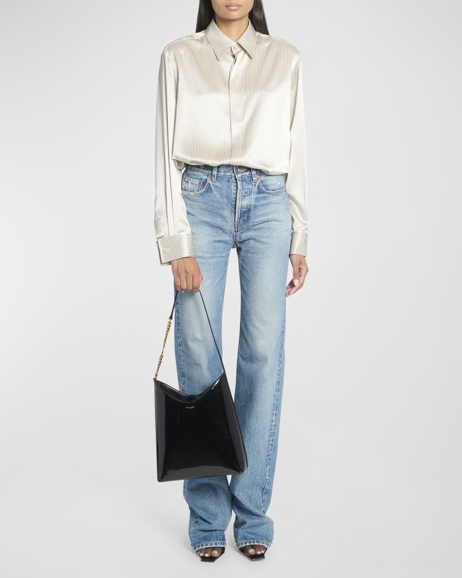 SAINT LAURENT hobo in nylon | Saint Laurent | YSL.com
