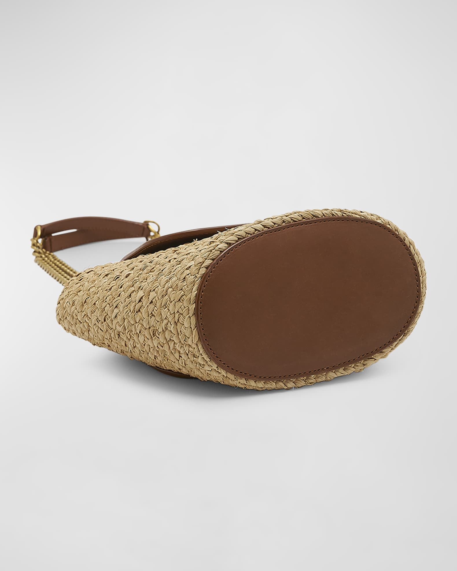 Panier Mini YSL Flap Crossbody Basket Bag in Raffia 1