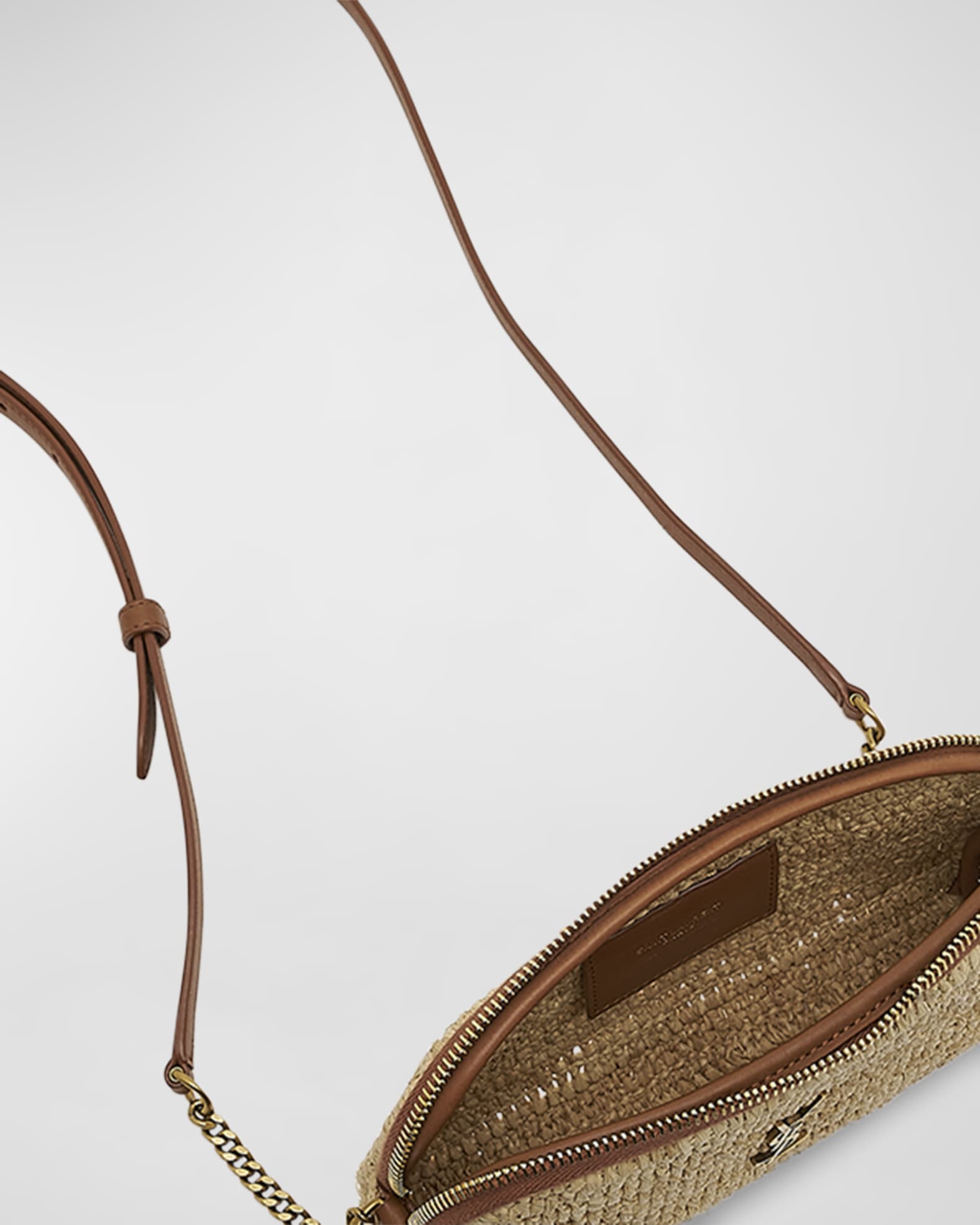 Saint Laurent Gaby YSL Zip Pouch Crossbody Bag | Neiman Marcus Saint Laurent Gaby YSL Zip Pouch Crossbody Bag | Neiman Marcus