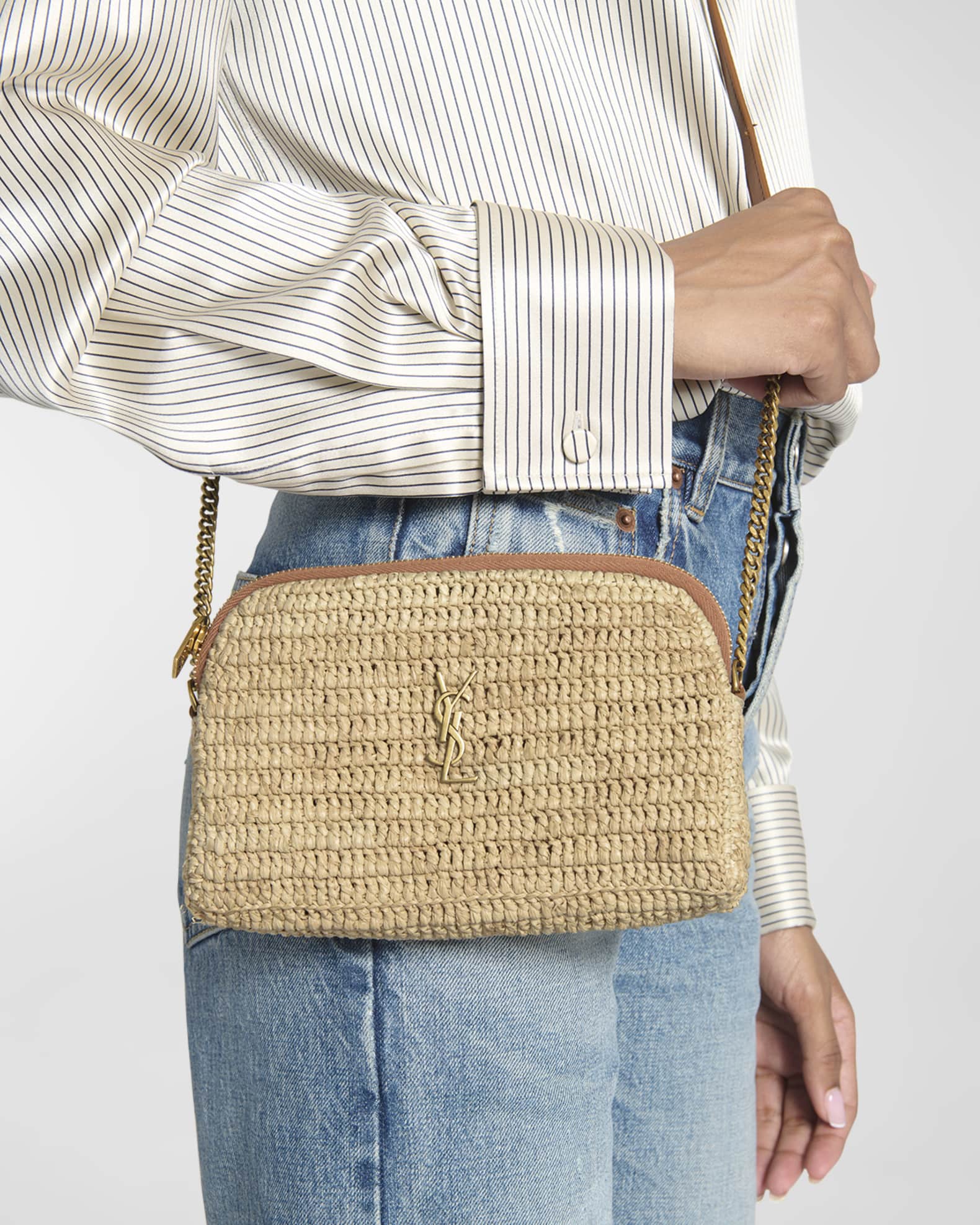 Ysl zip bag top