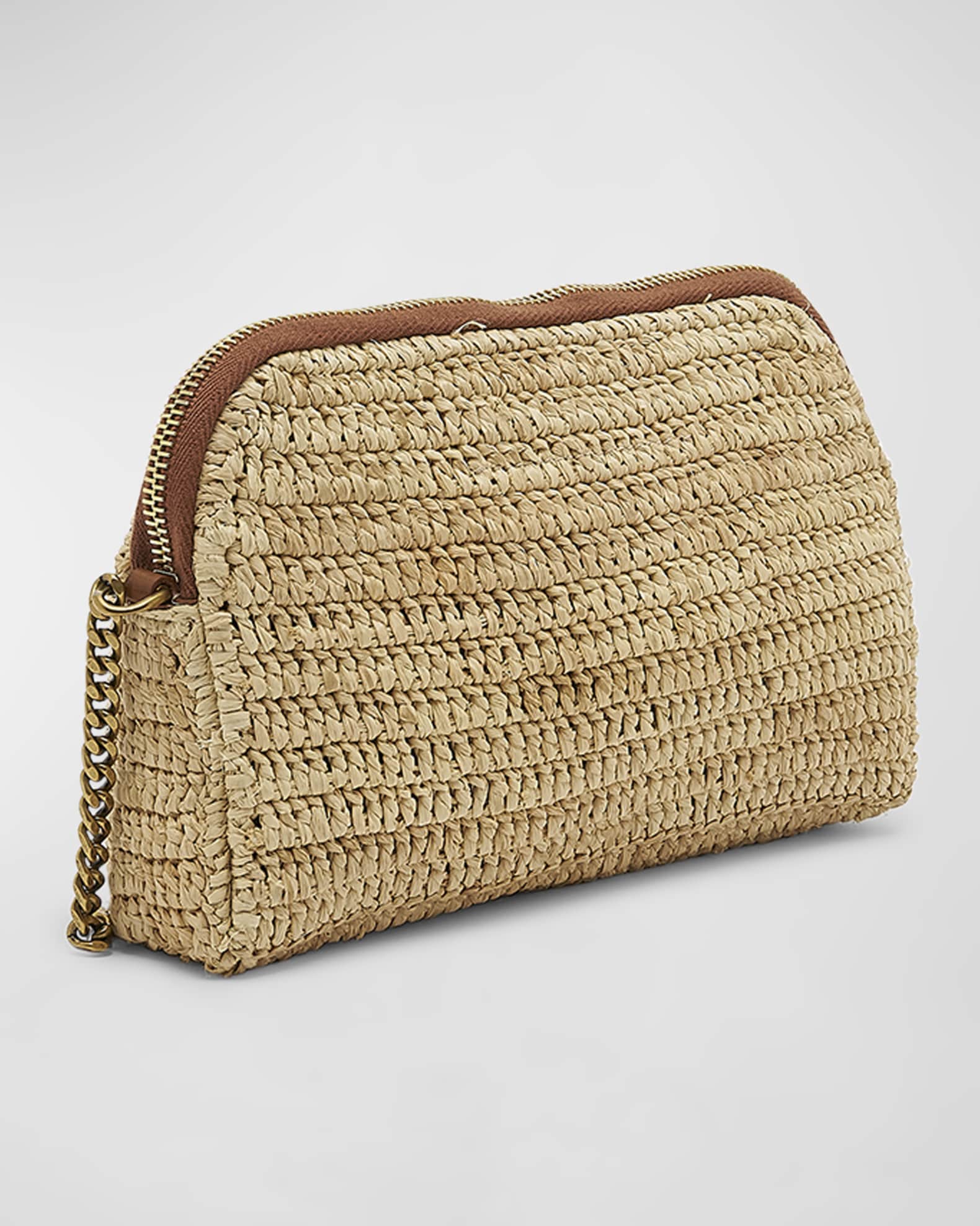 Saint Laurent Gaby YSL Zip Pouch Crossbody Bag | Neiman Marcus