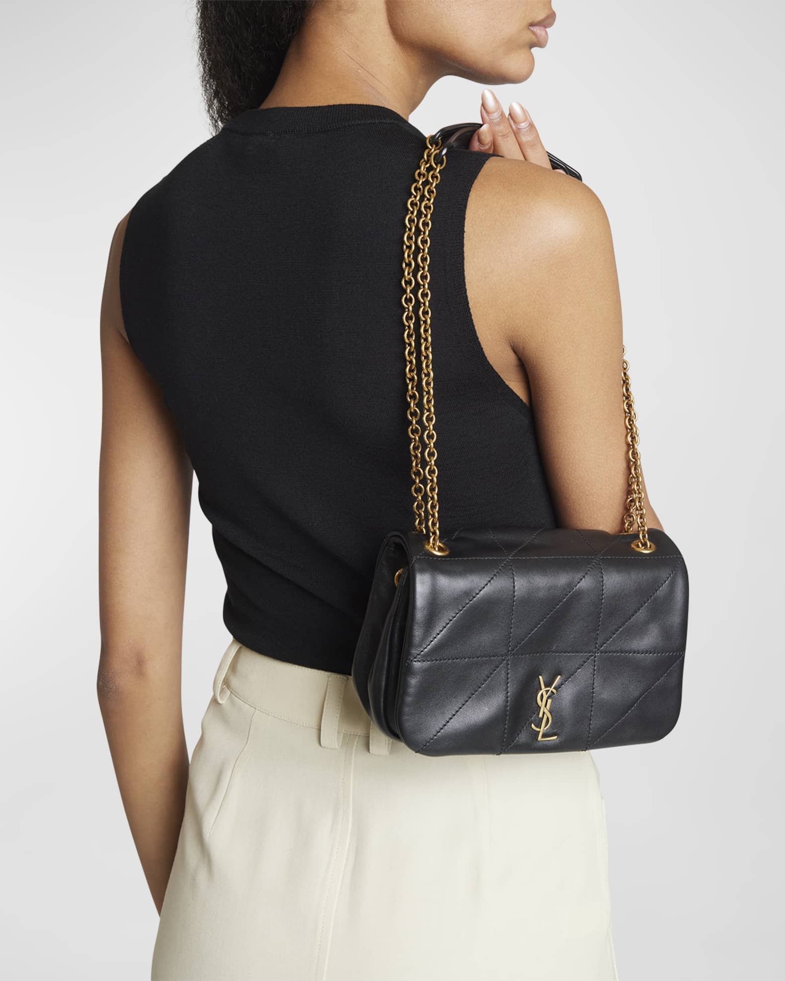 Jamie 4.3 Mini Patchwork Leather Shoulder Bag