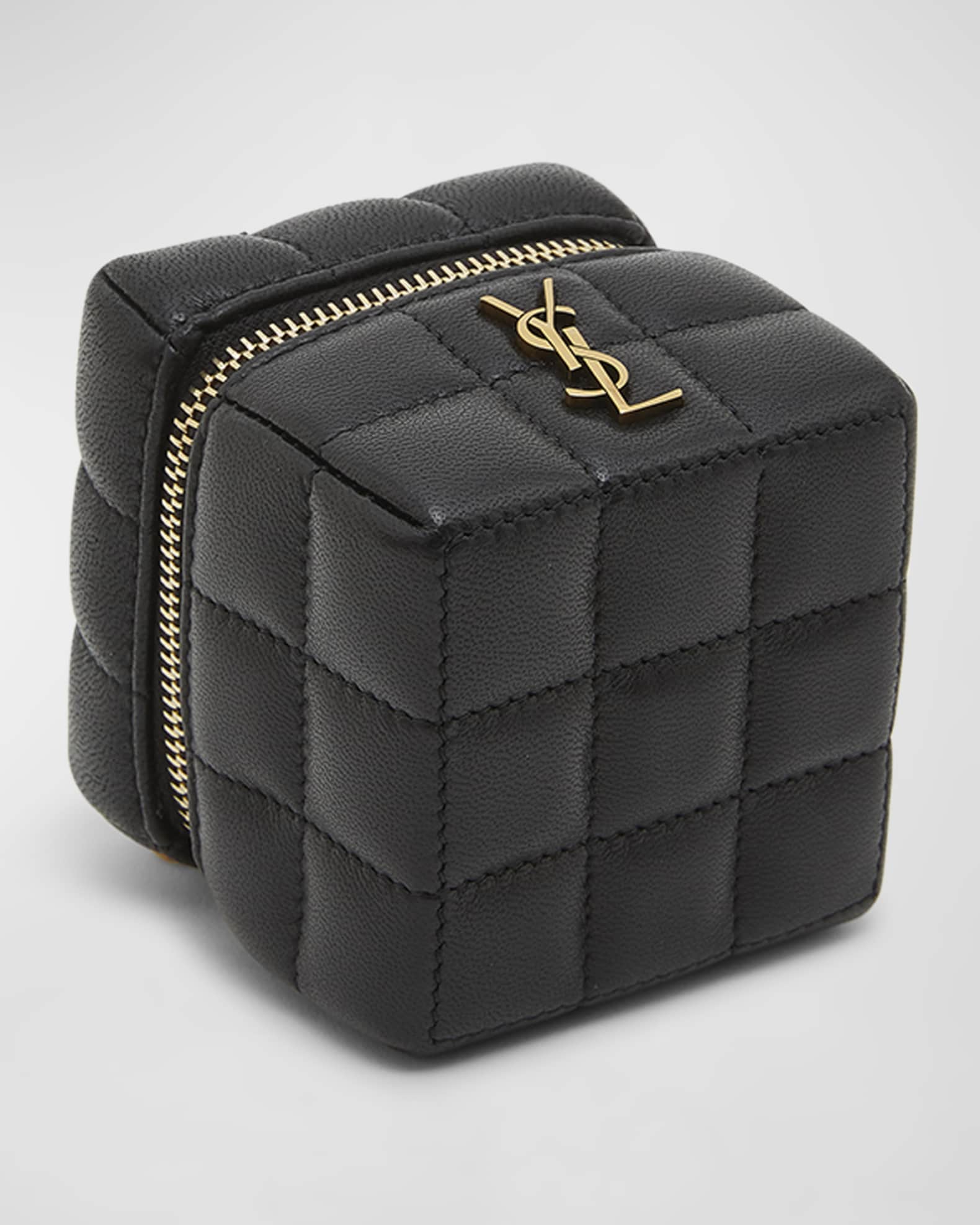 Mini YSL Cube Leather Top-Handle Bag 1