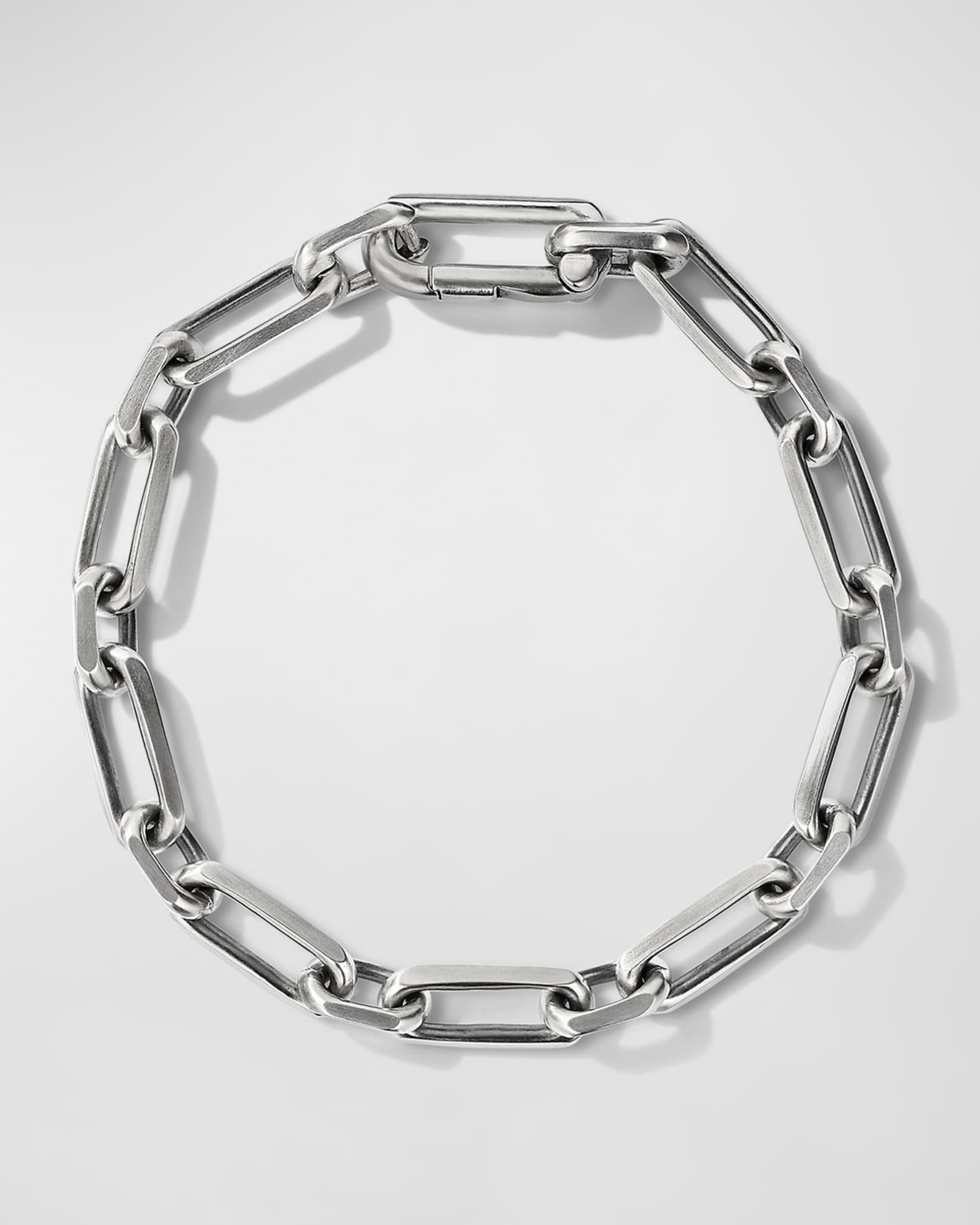 David Yurman Men's Elongated Open Link Chain Bracelet in Sterling
