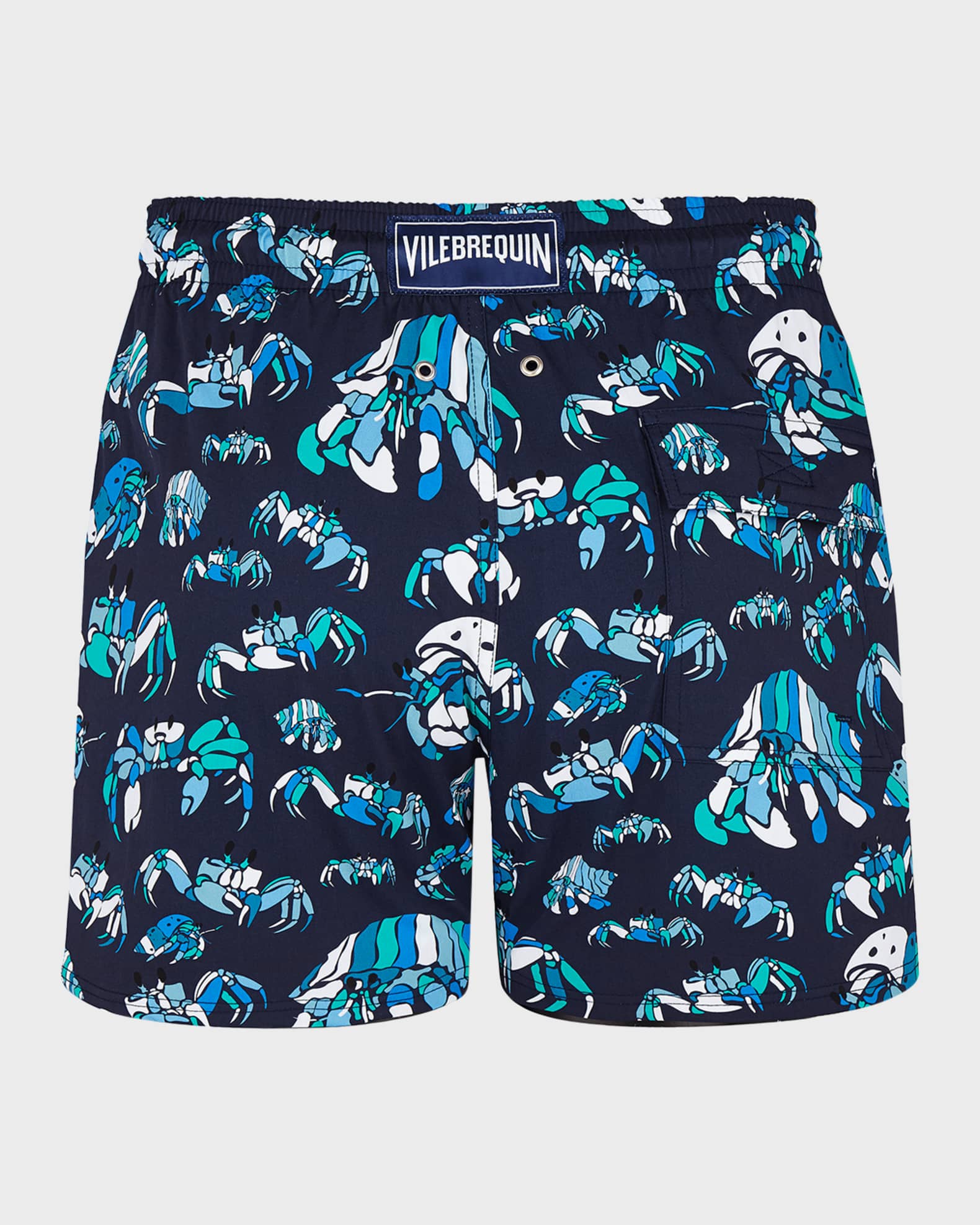 VILEBREQUIN Men Ultra-Light and Packable Swim Shorts Hermit Crabs