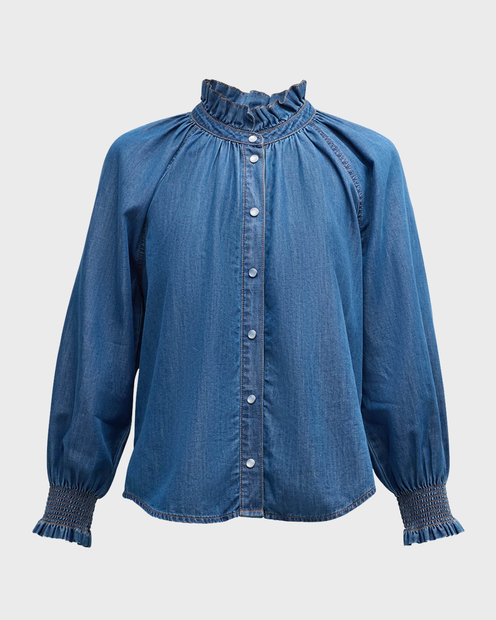 Veronica Beard Calisto Chambray Shirt