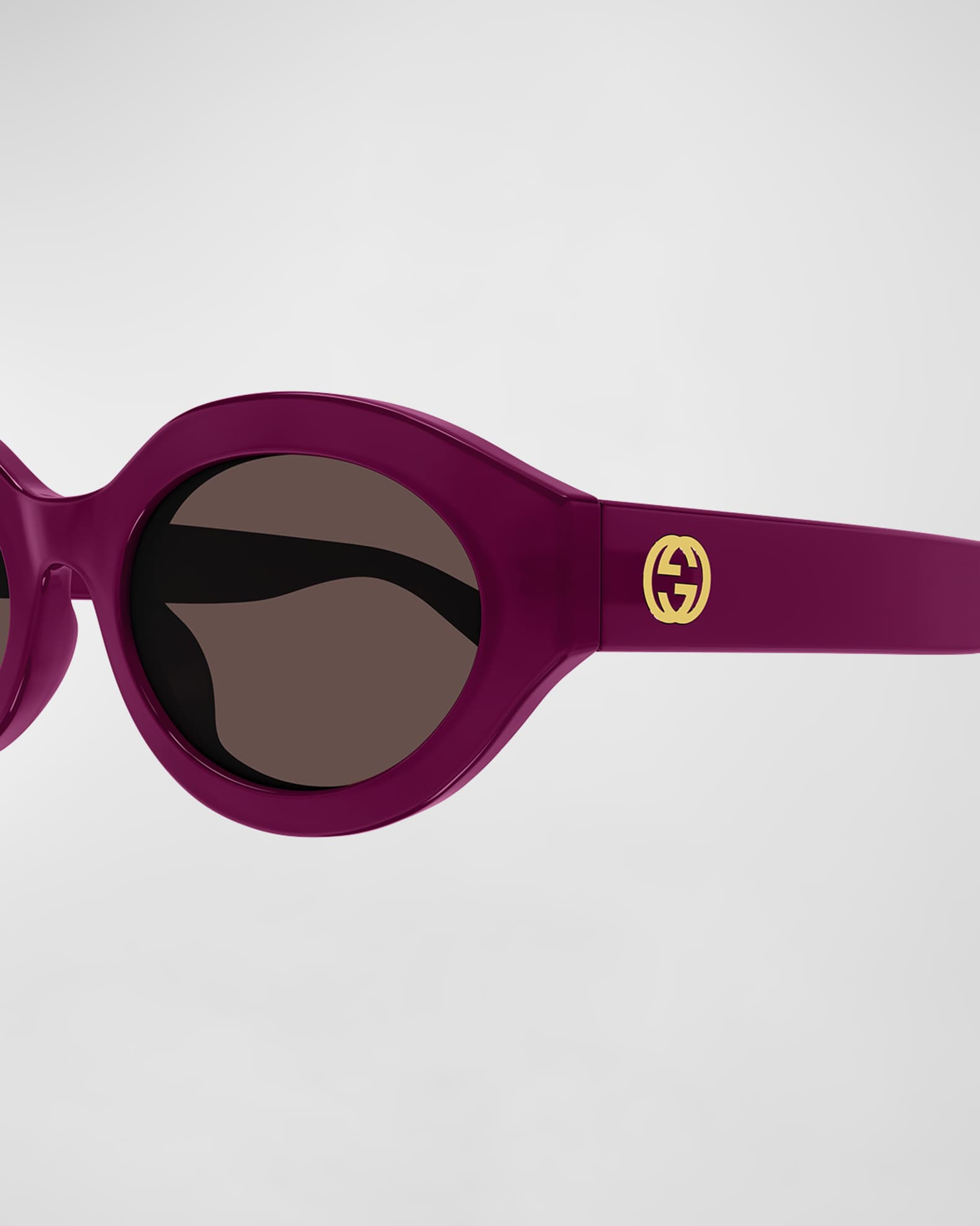 GG Plastic Oval Sunglasses 1