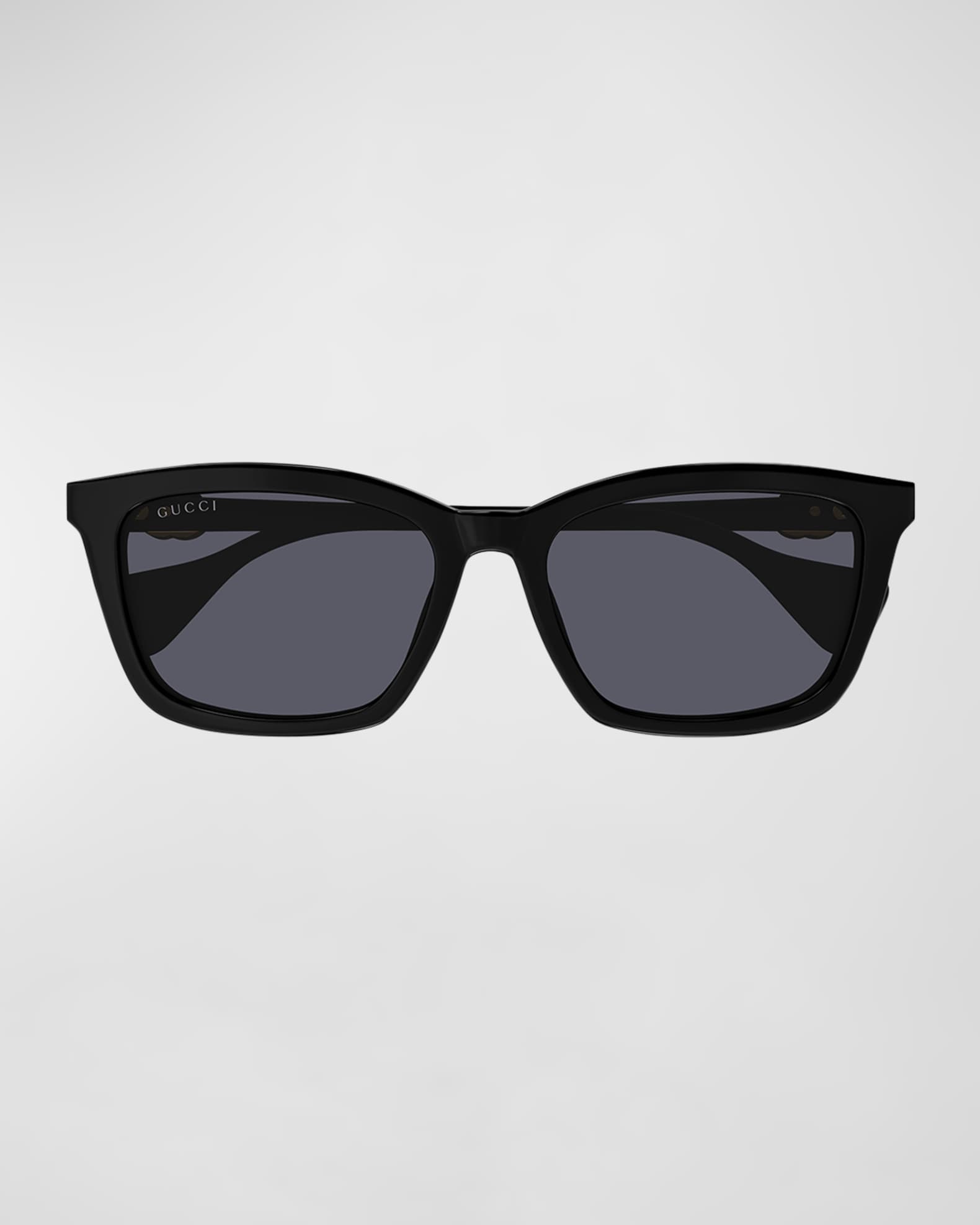 Gucci GG Acetate Rectangle Sunglasses | Neiman Marcus