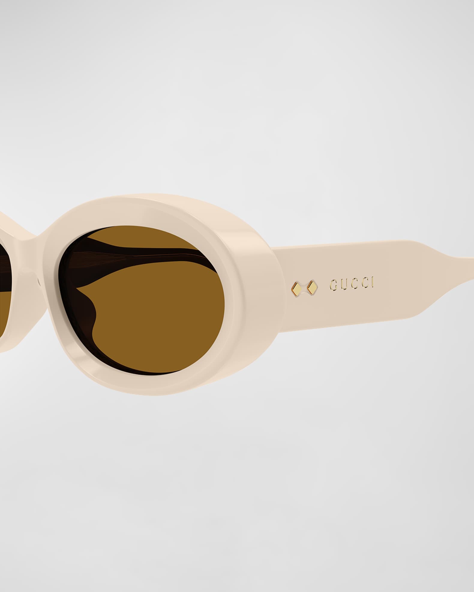 GUCCI オハルフレムサンクラス GG1527S 004 Beveled Acetate Oval Sunglasses | Neiman Marcus