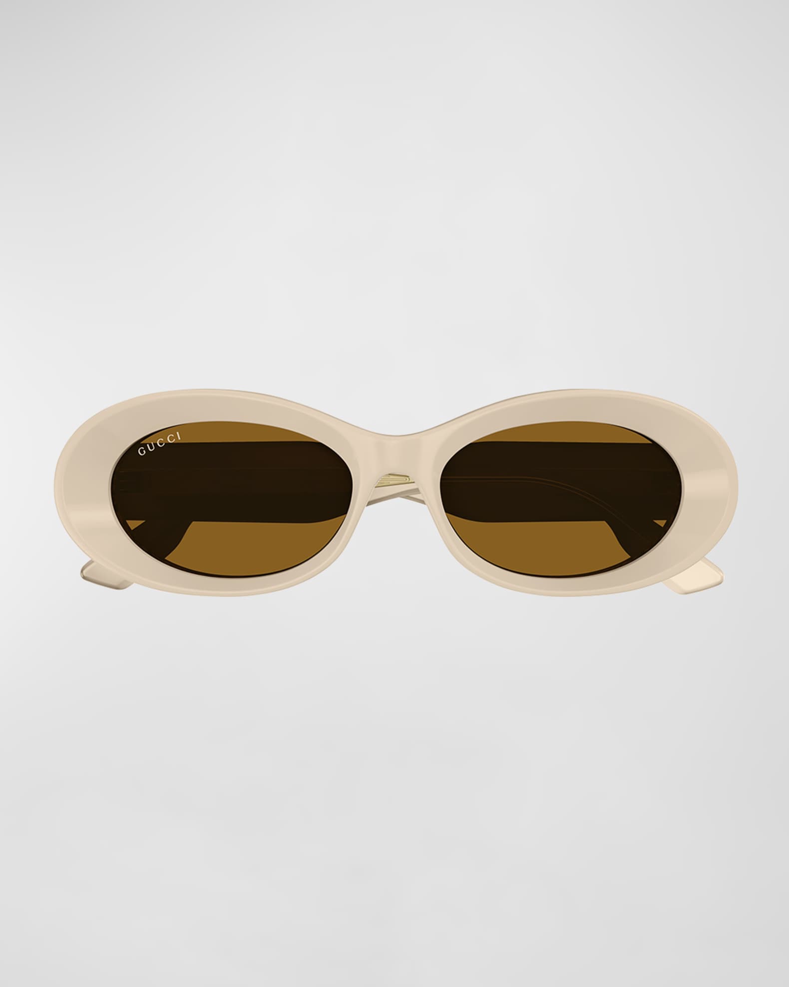 Beveled Acetate Oval Sunglasses  0